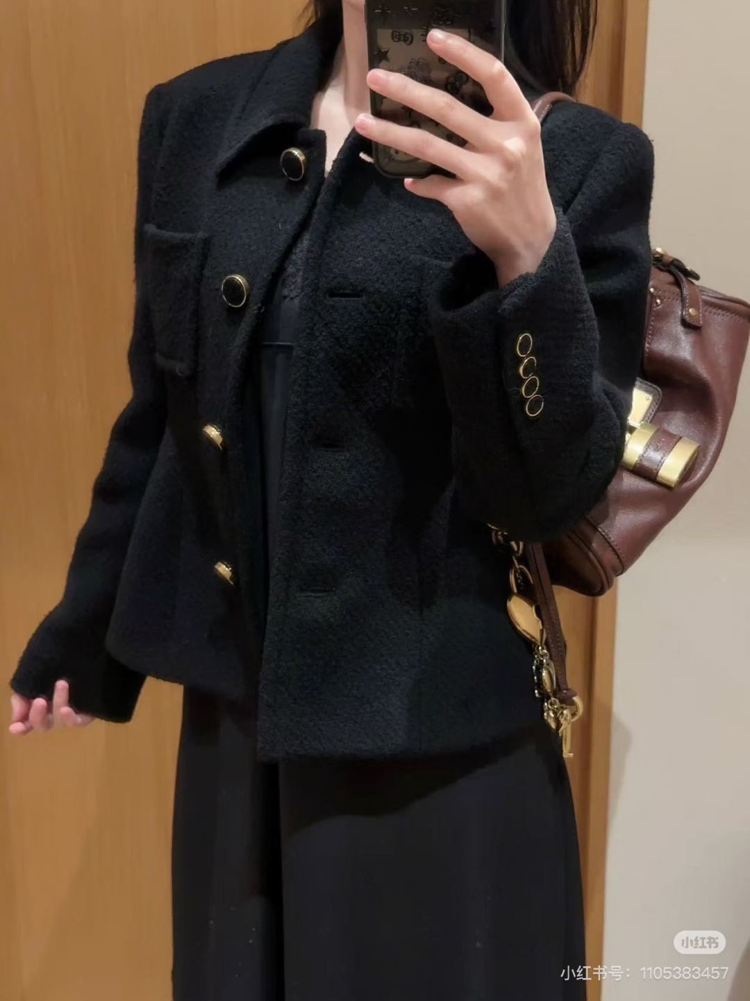 Chol 26fw wasit-clining cropped jacket