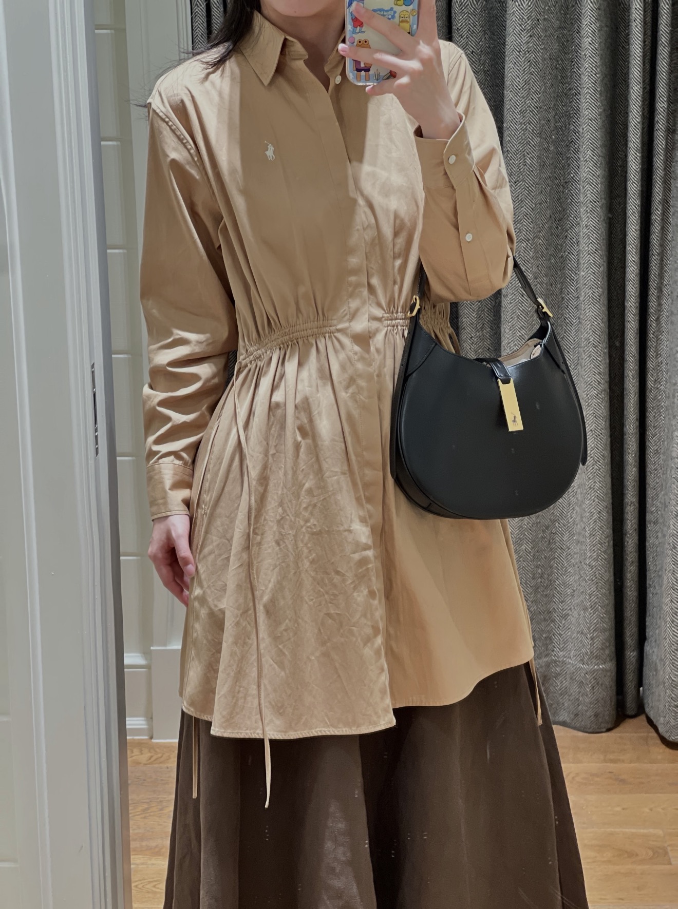 Ralp 26fw drawstring shirt dress