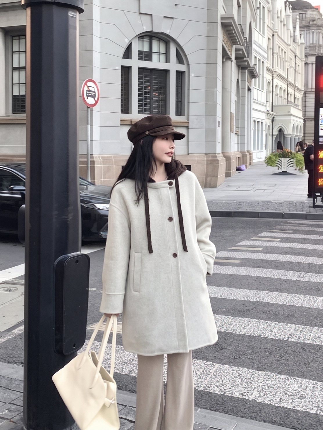 Max 26fw hooded overcoats