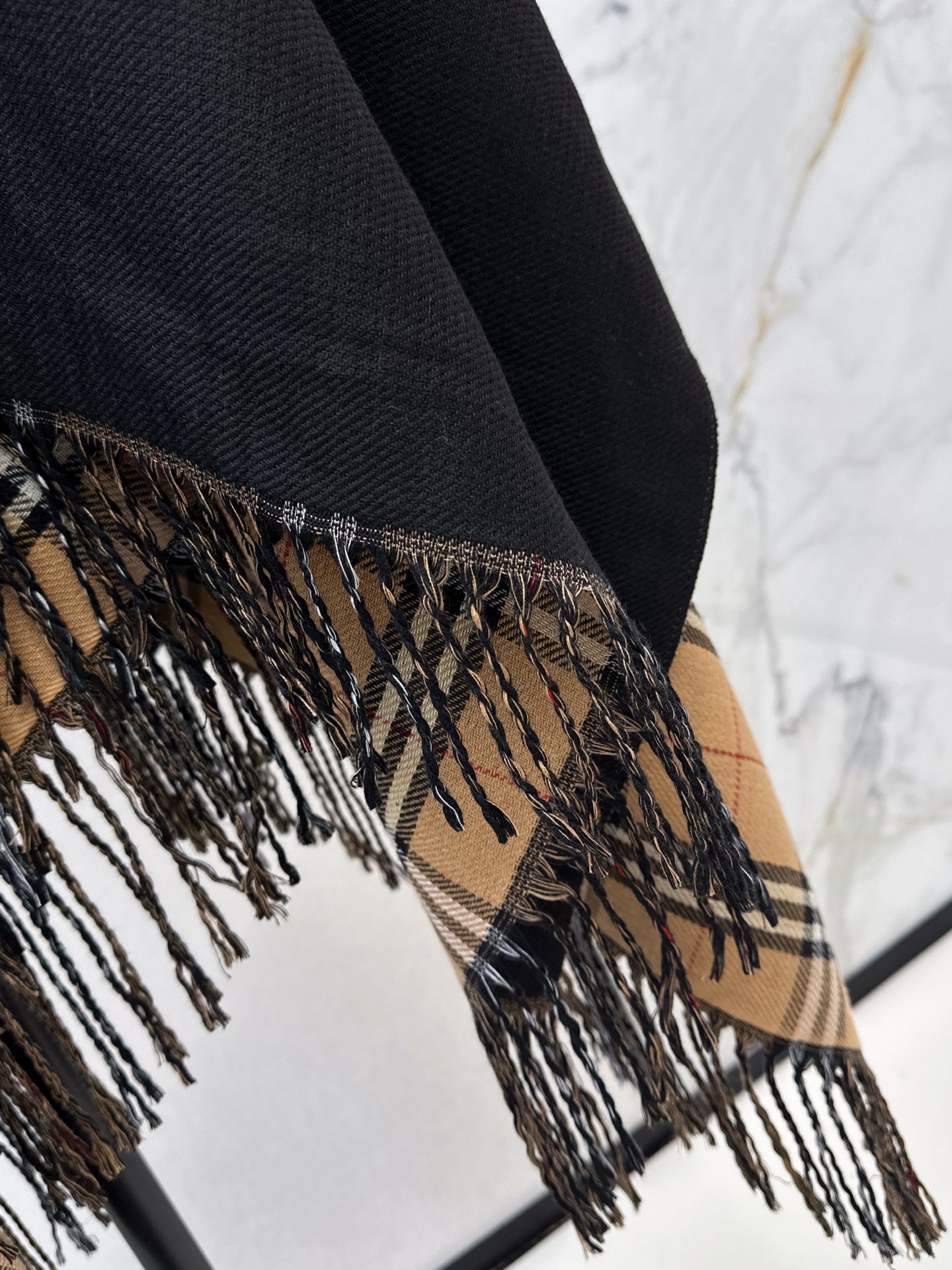 Bur 26fw wool shawls cape