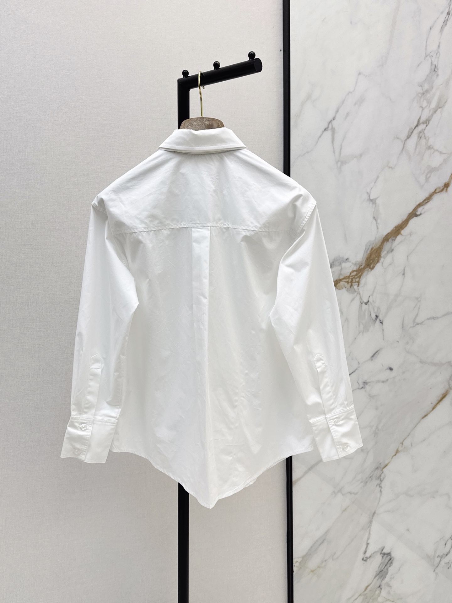 Brun 26fw ribbon shirt