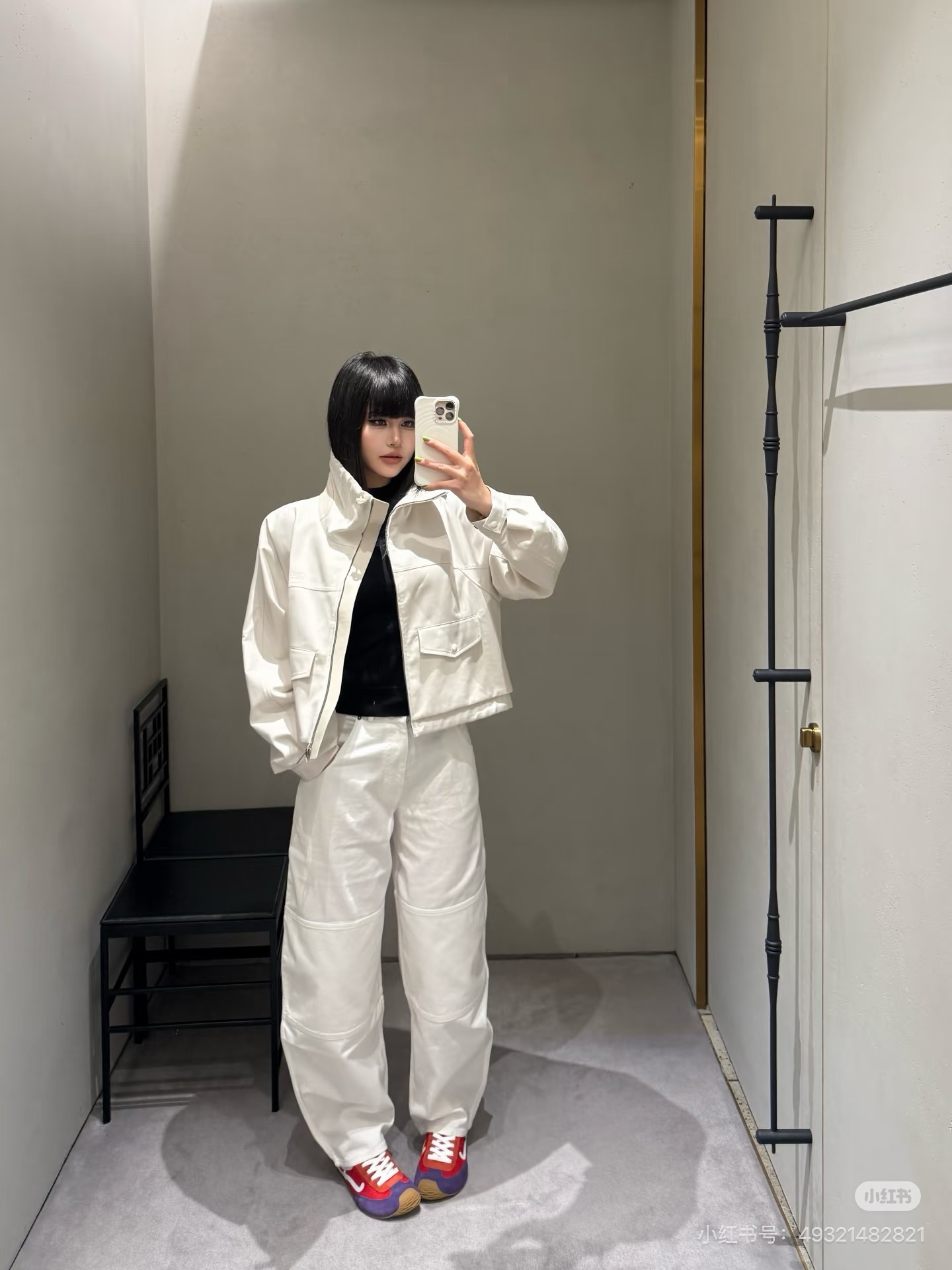 Loe 26FW Cropped Denim Jacket