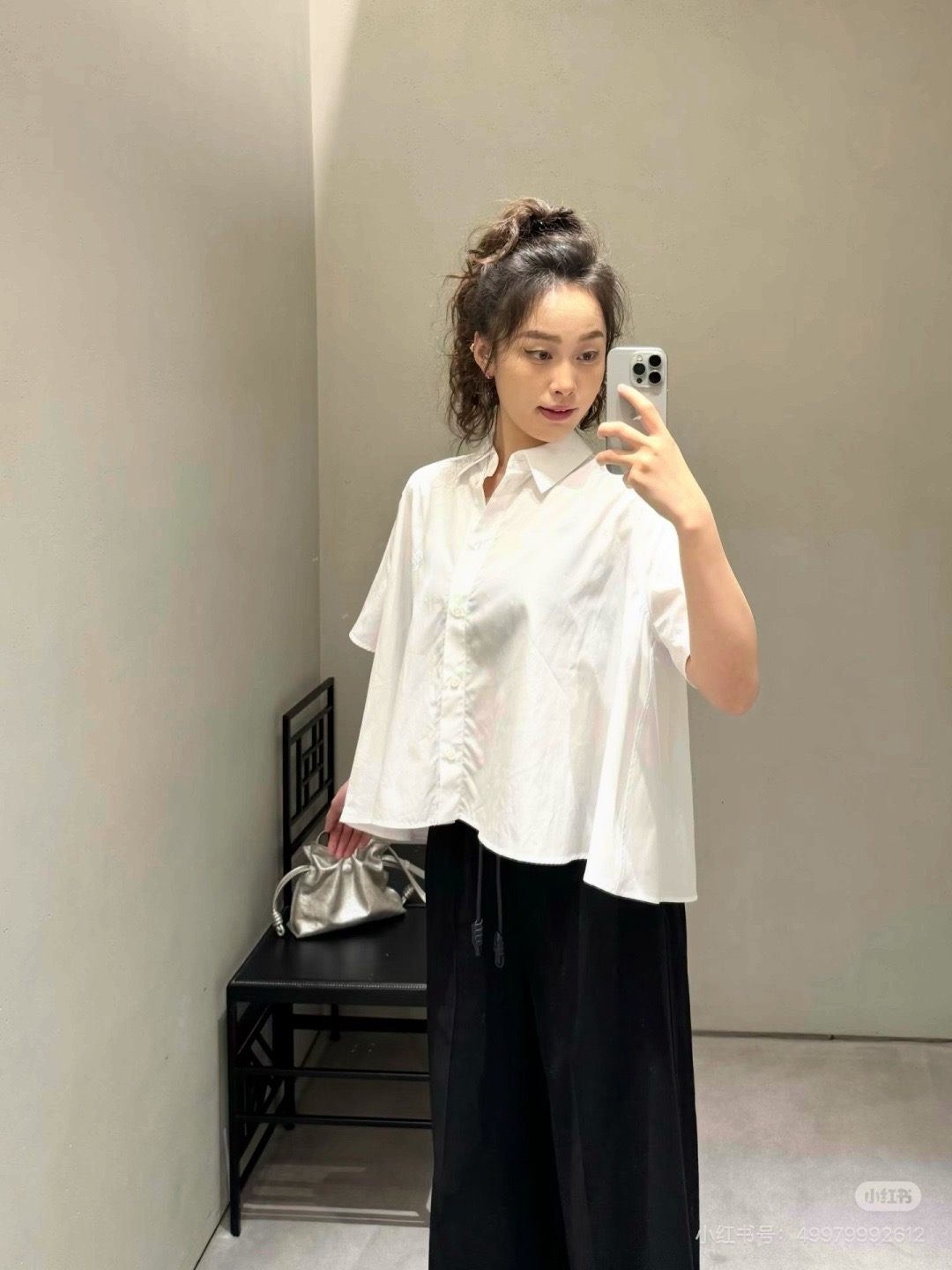Loe 26fw cropped shirt