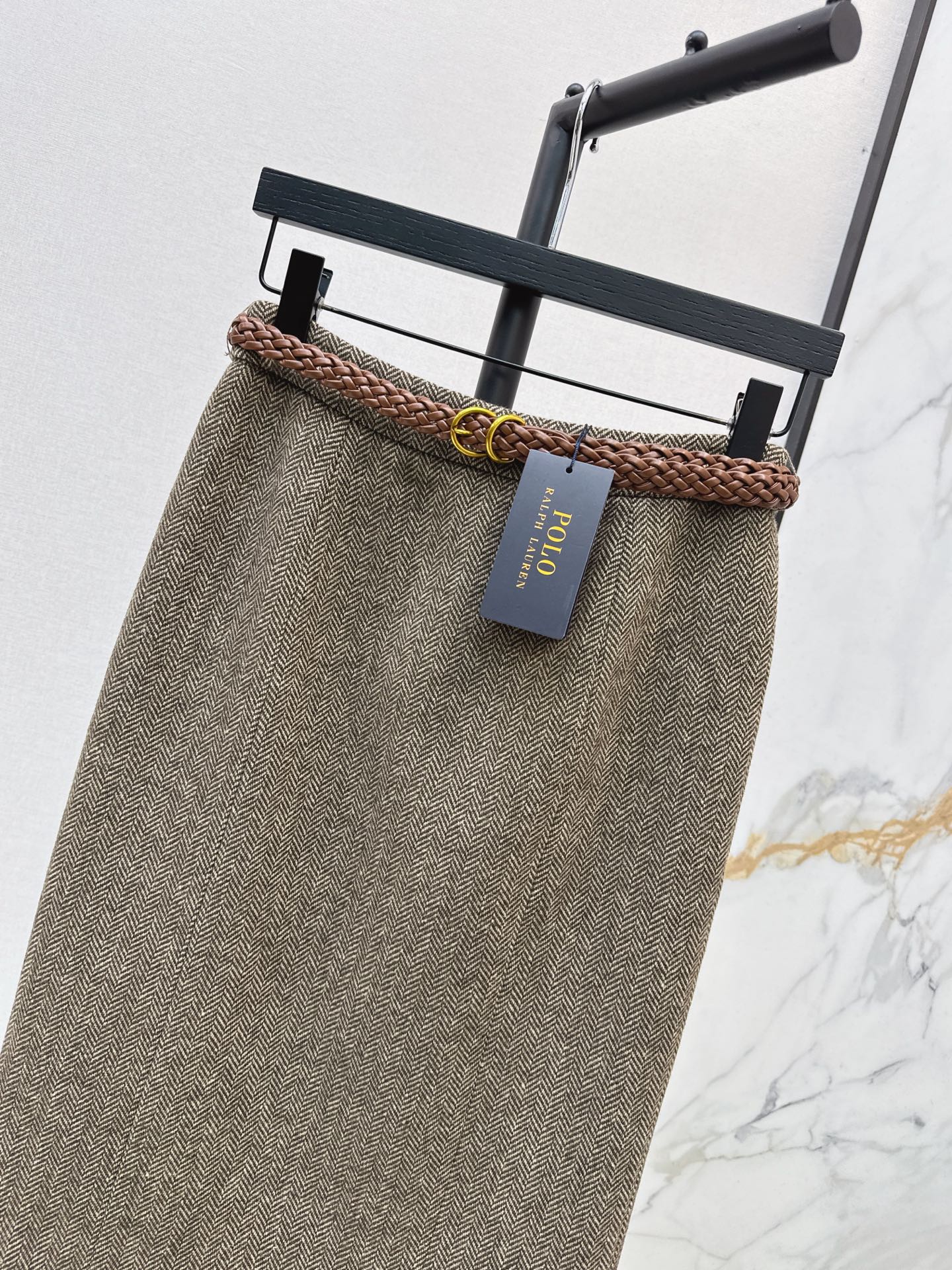 Ralp 26fw woven A-line skirt