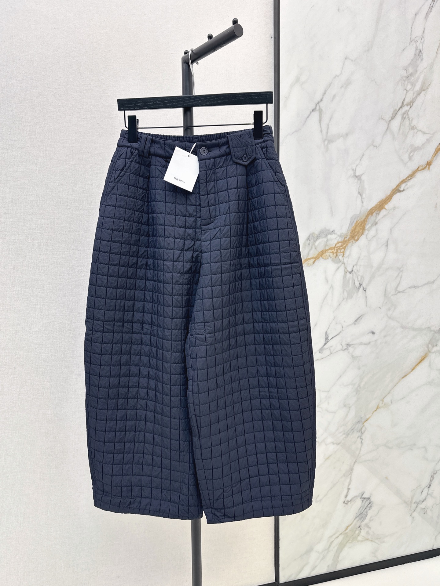 Brun 26fw cropped padded pants