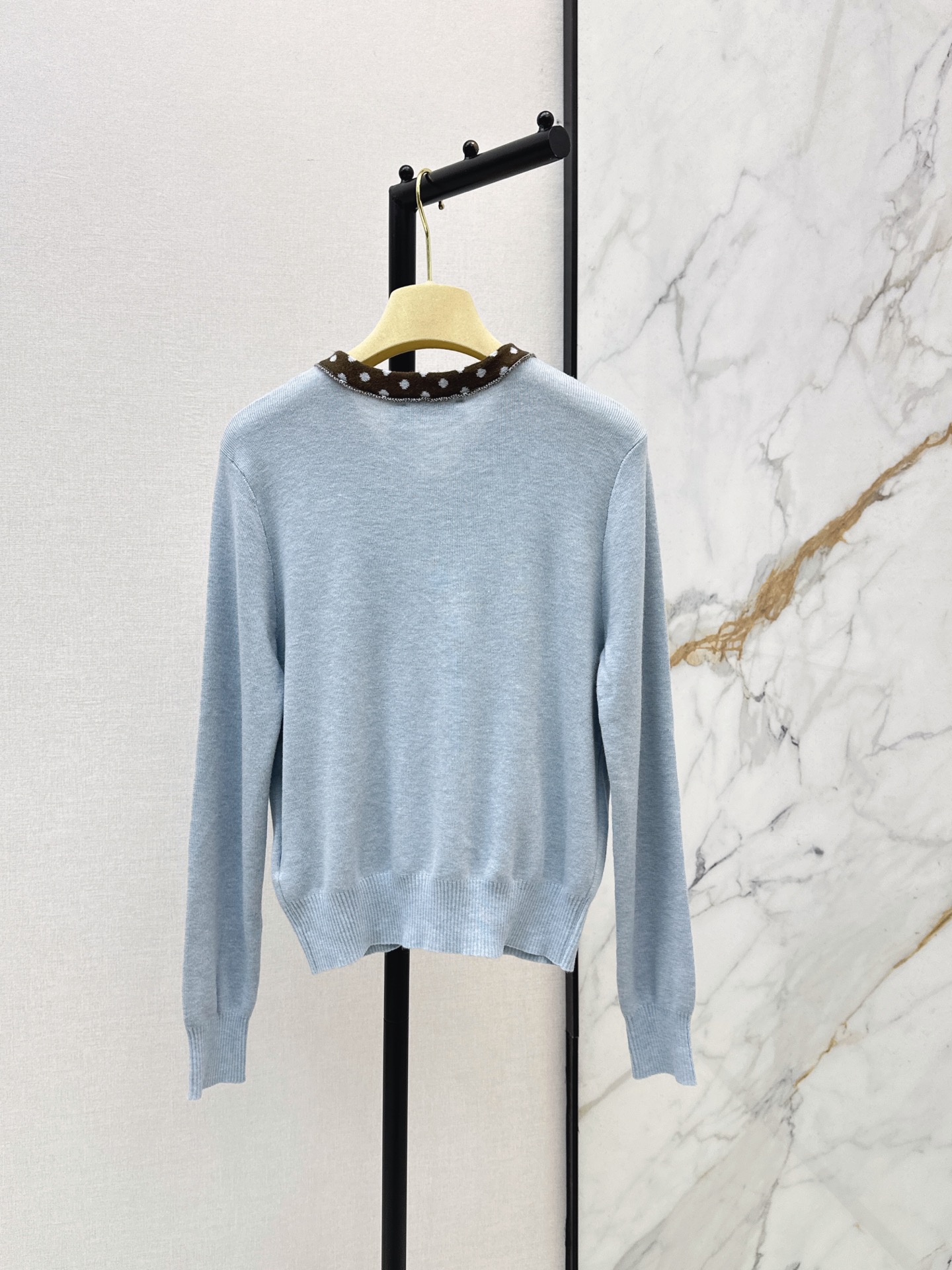 Miu 26fw bow tie knit sweater