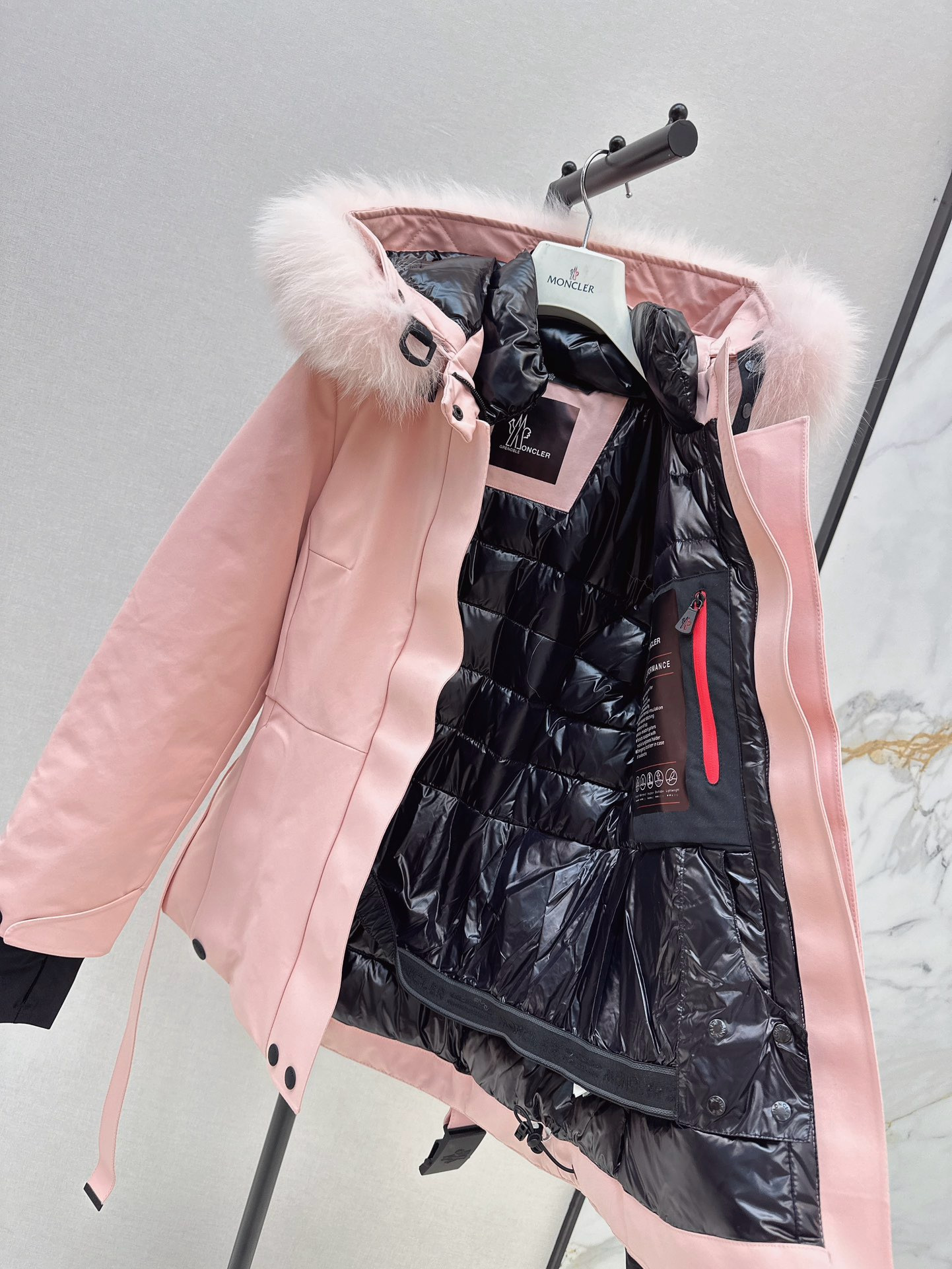 Monc 26fw hooded ski down jacket