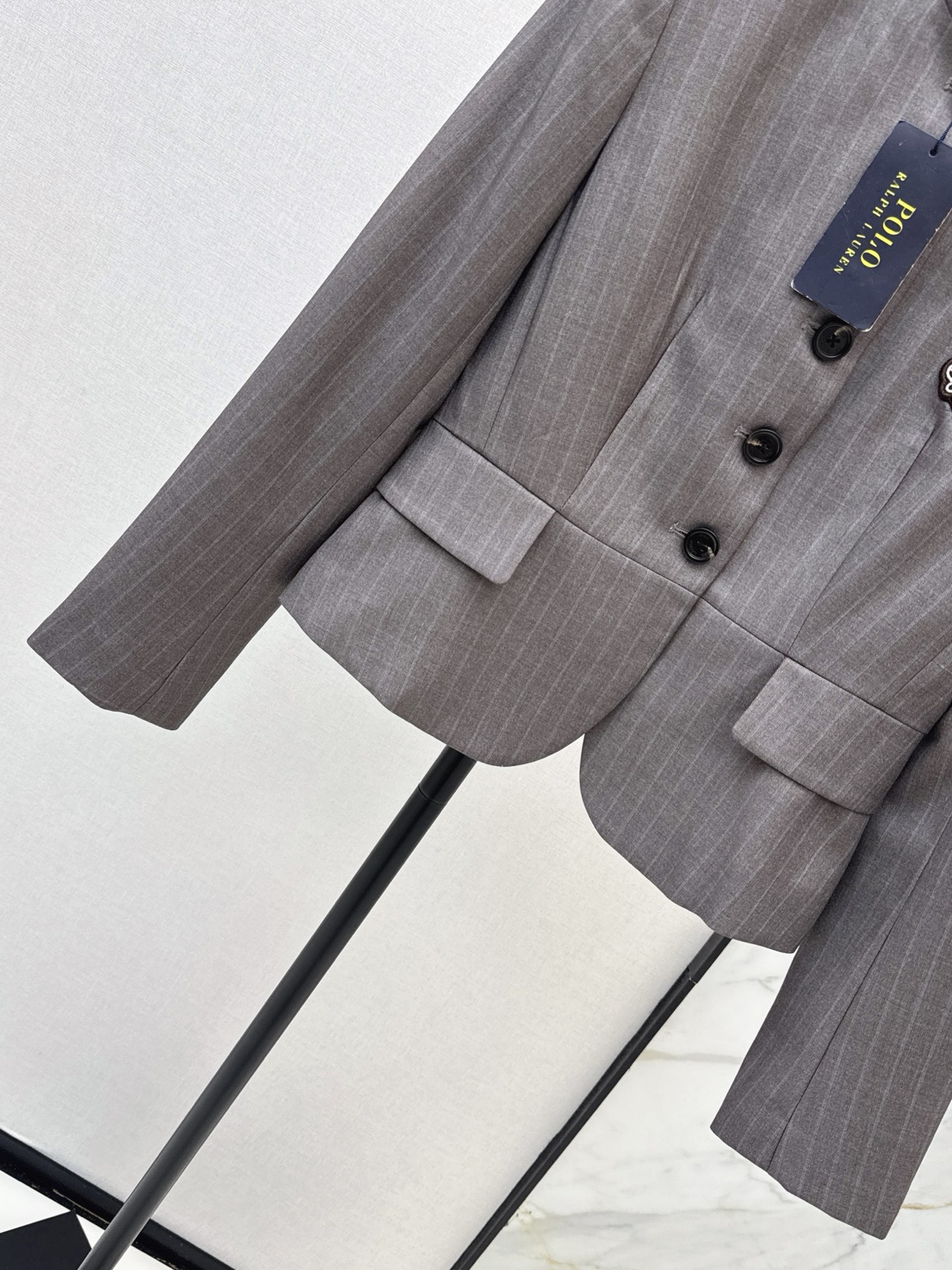 Ralp 26fw stripe cropped blazer
