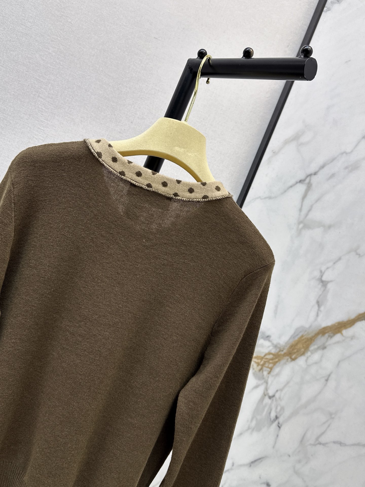 Miu 26fw bow tie knit sweater