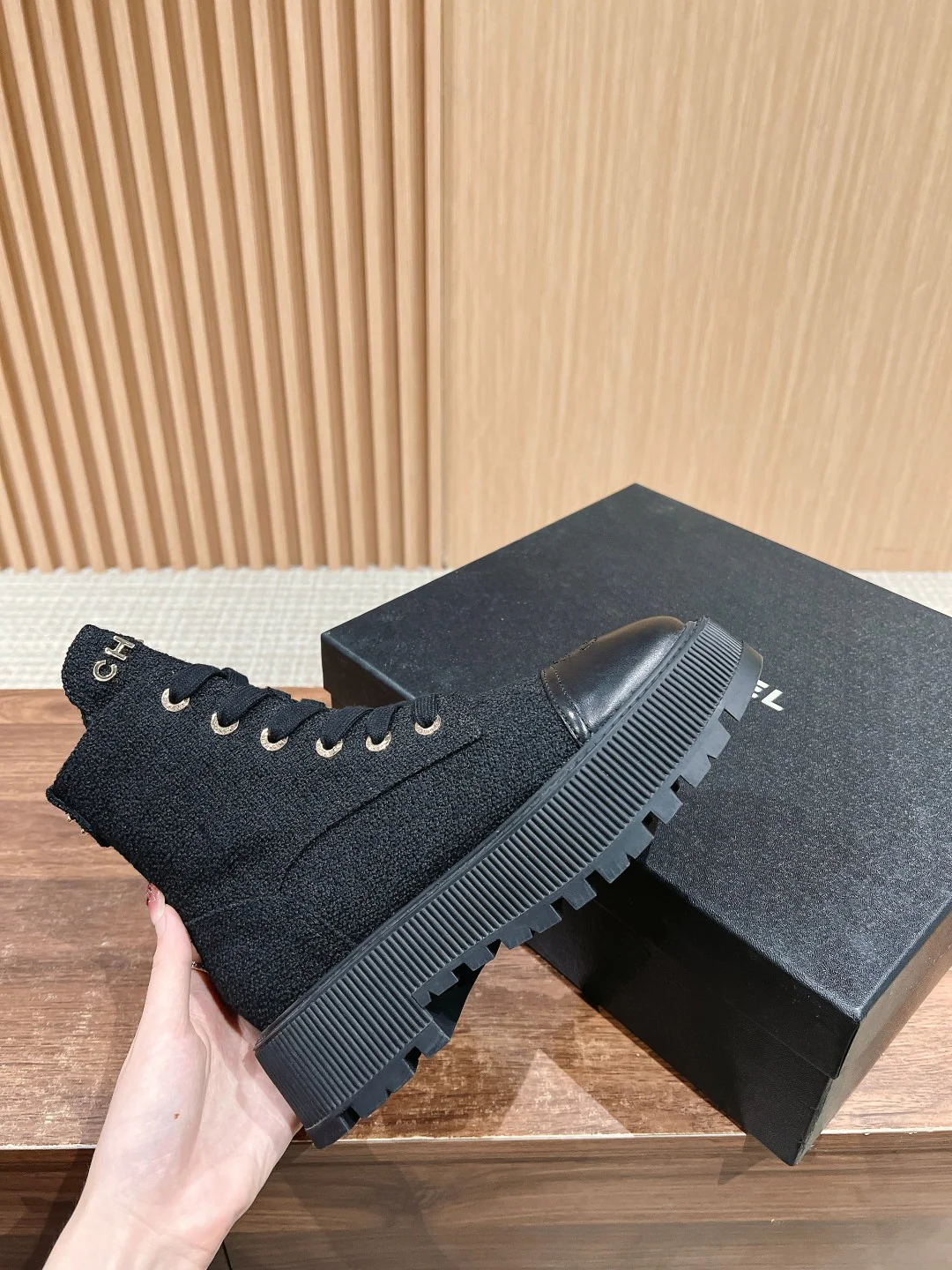 Chan 25fw ankle boots