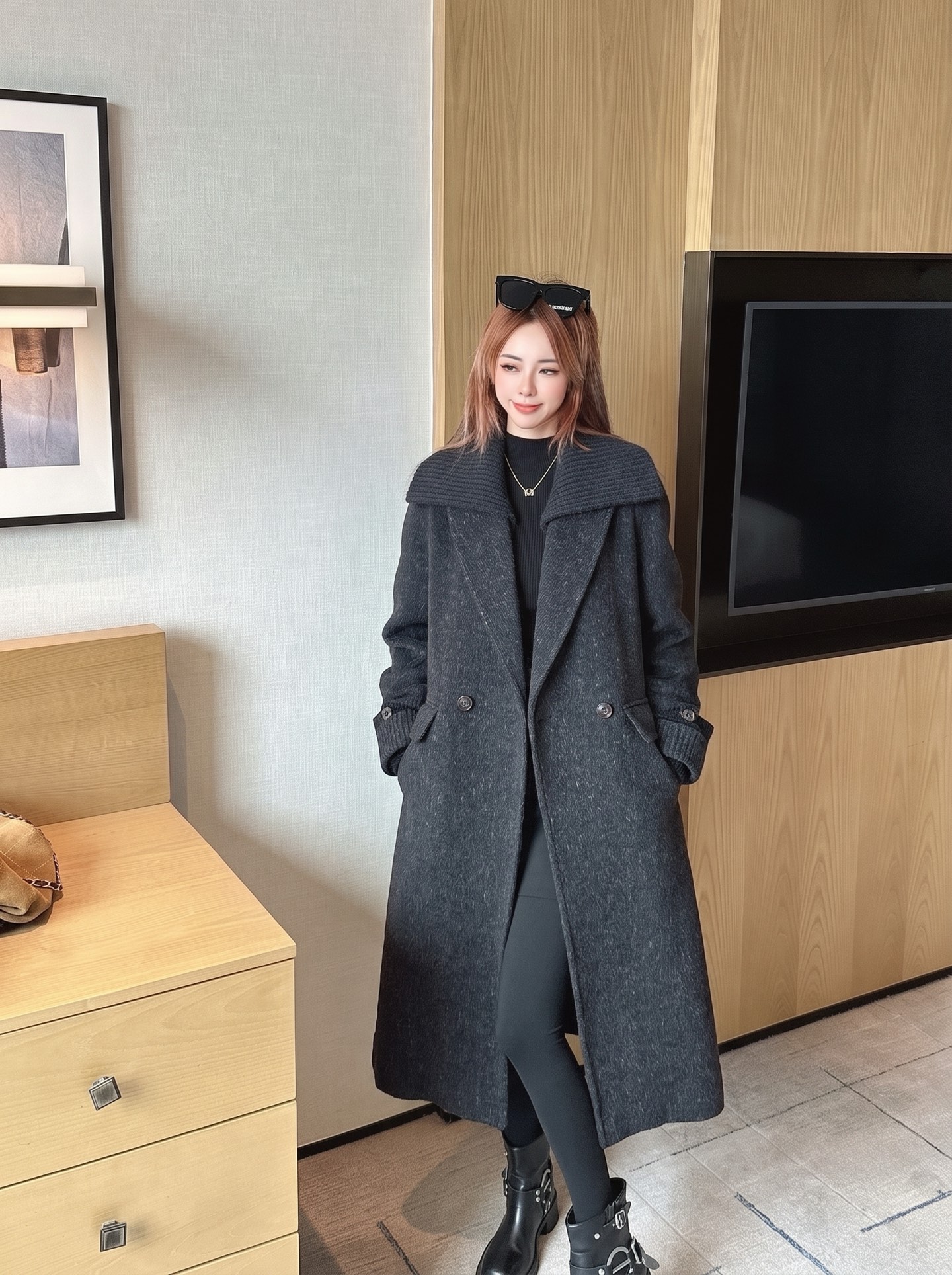 Max 26fw cropped vest overcoats sets