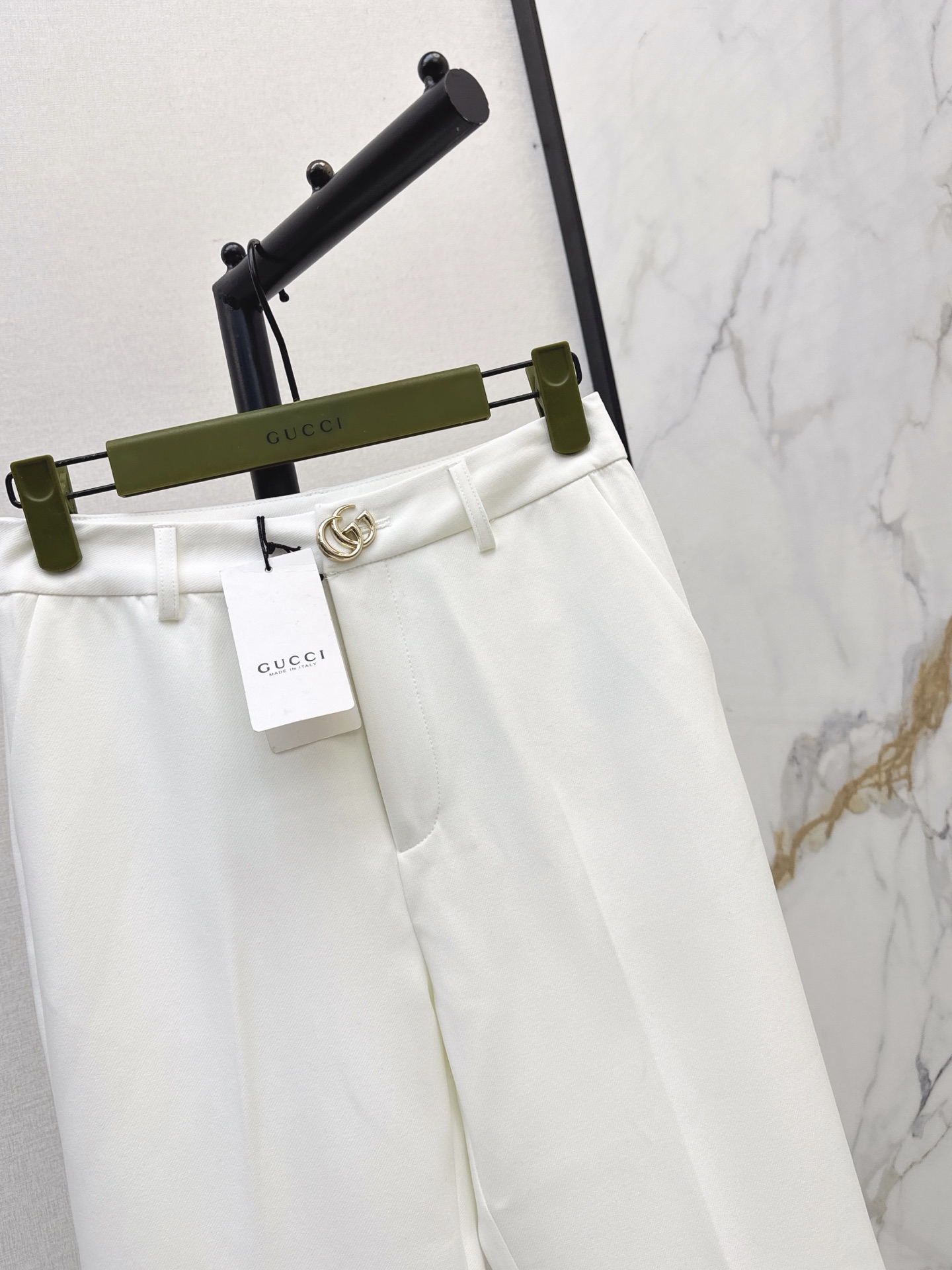 Guc 26fw straight-leg trousers