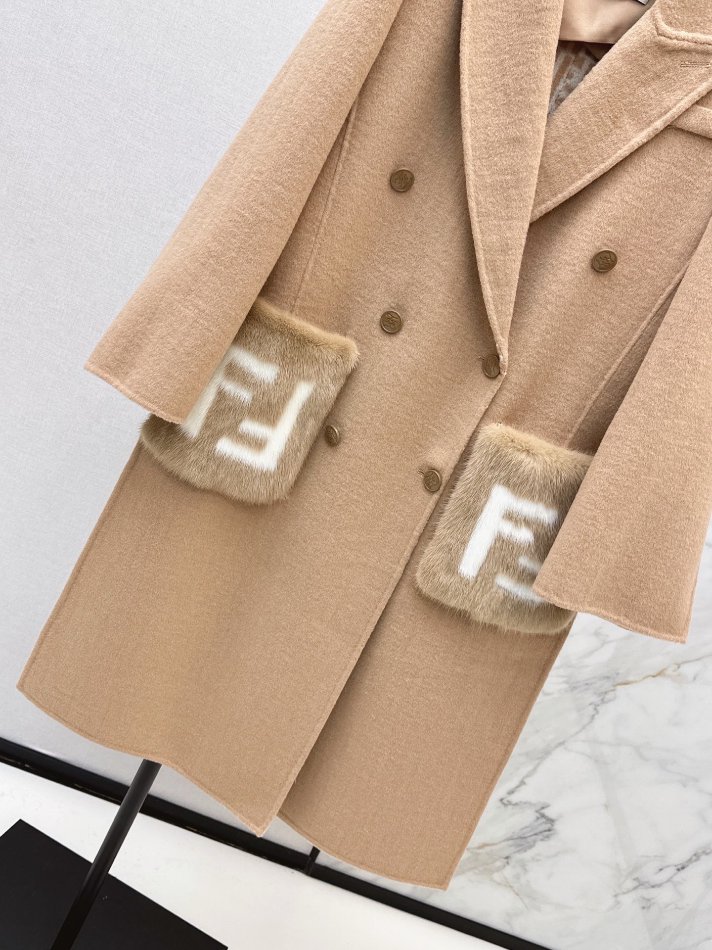 Fen 26fw cashmere overcoats