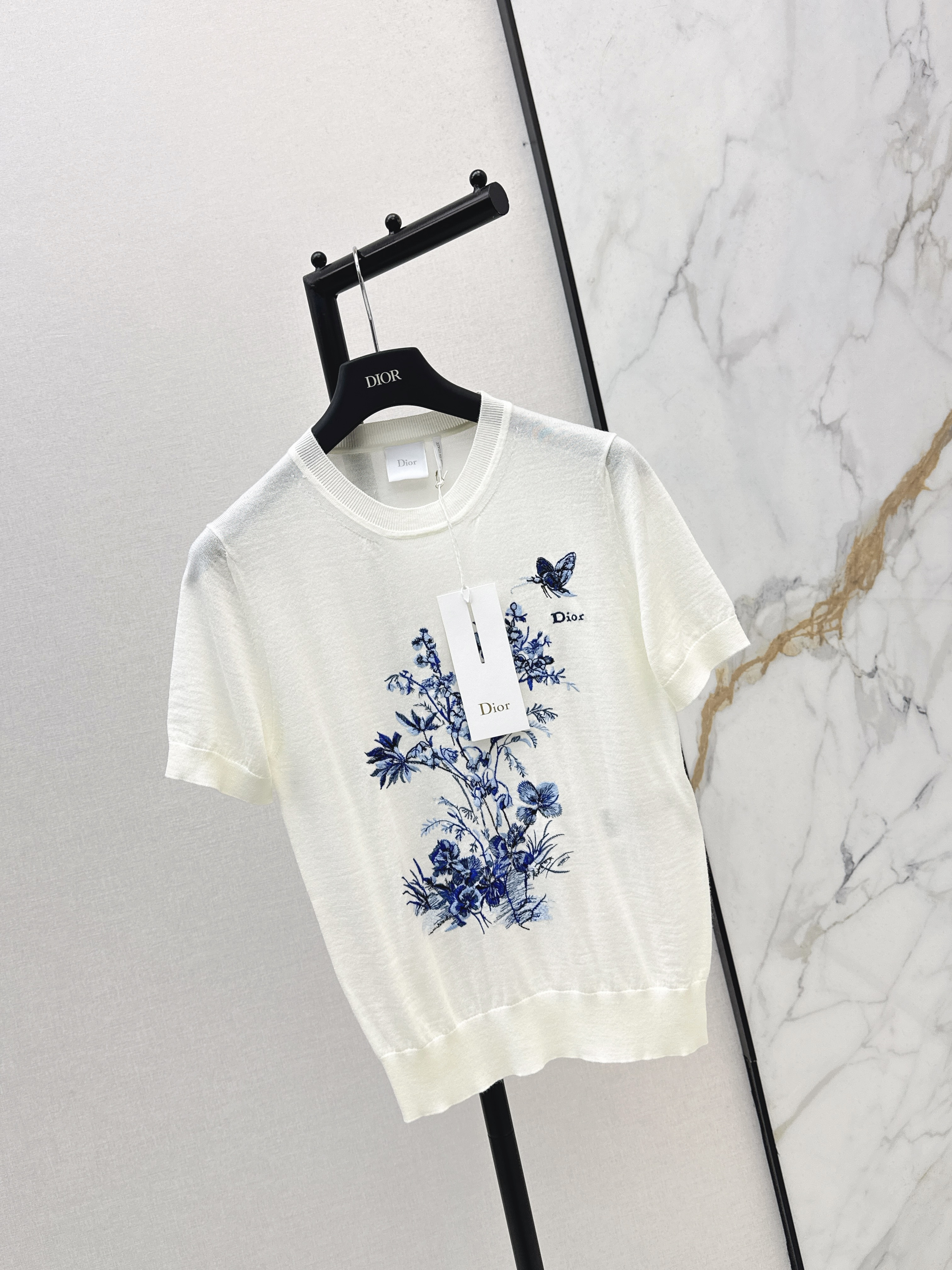 CD 26ss embroidery knit sweater