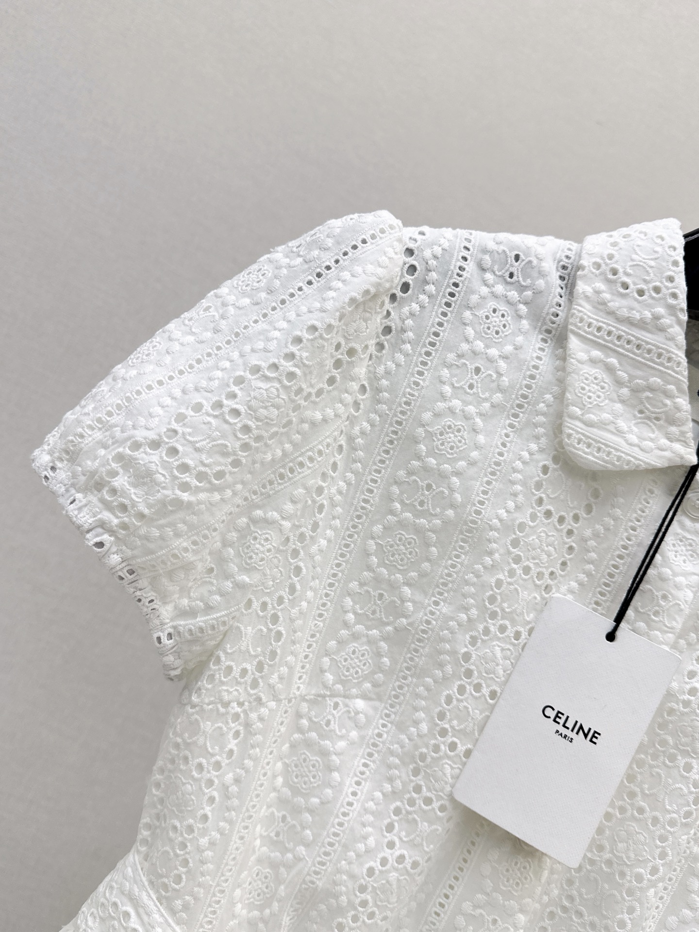 Celi 26ss hollowhollow shirt dress