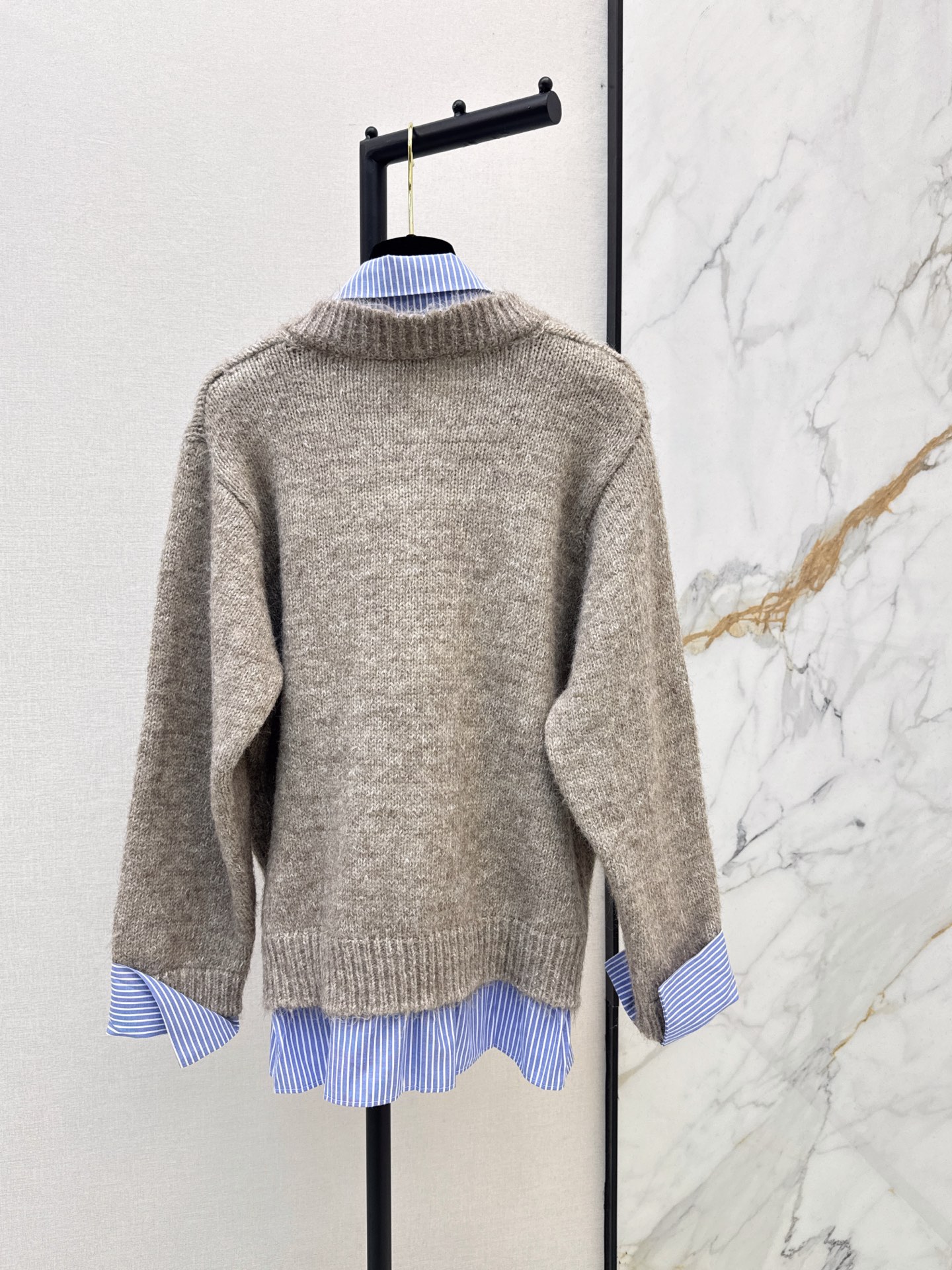 Chan 26fw 2in1 sweater