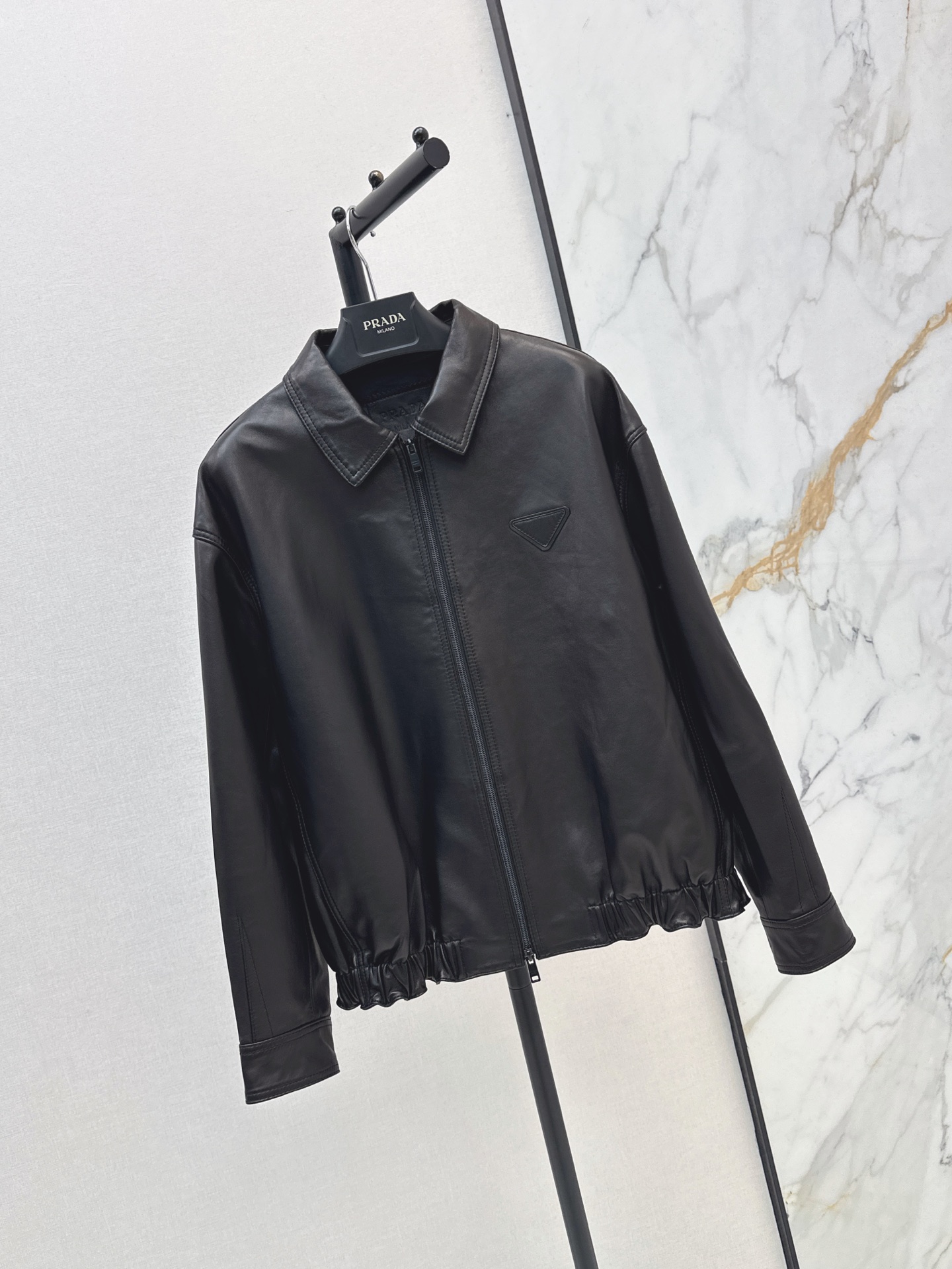 Pra 26fw leather jacket