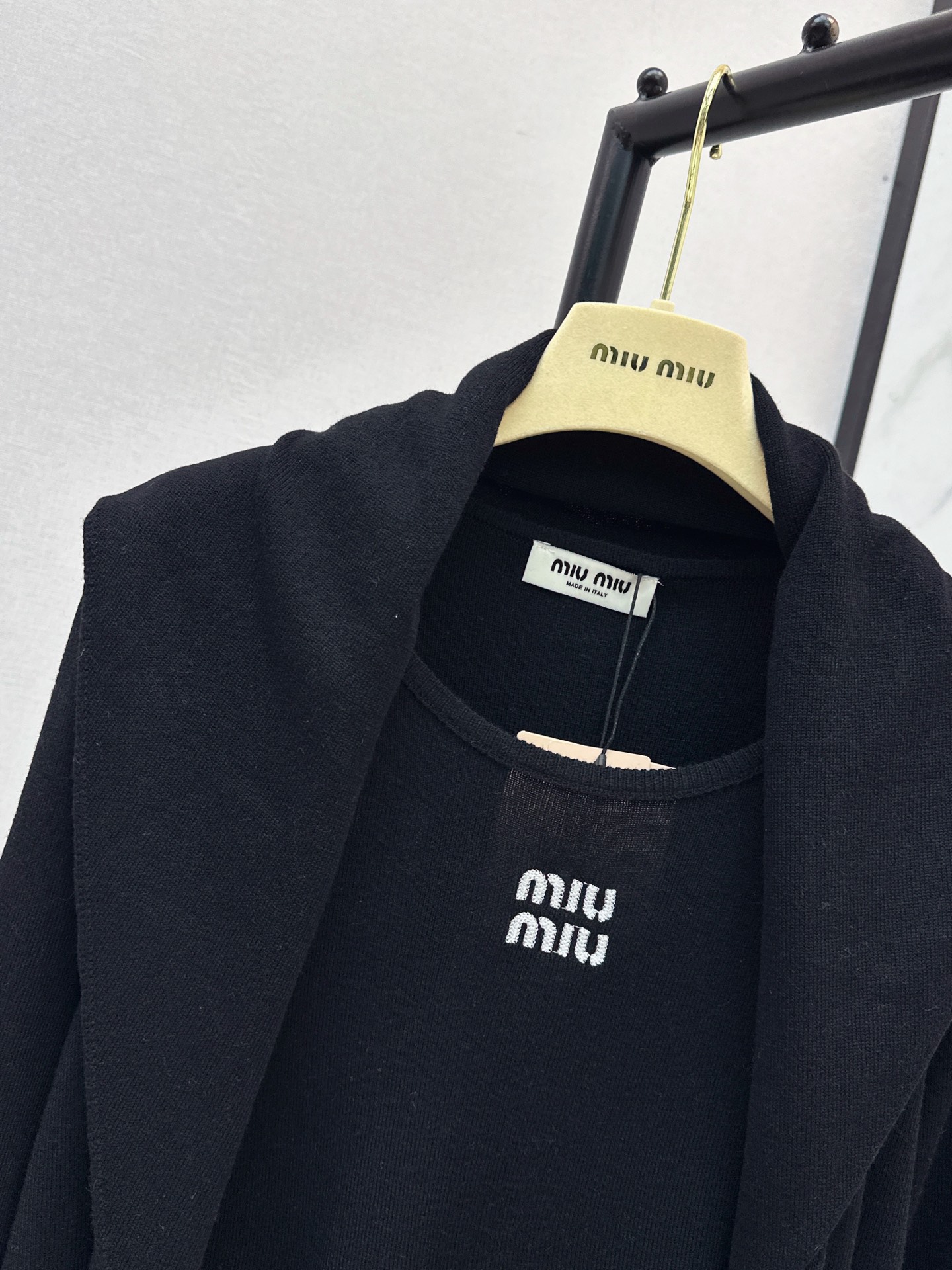 Miu 26fw shawl knitwear
