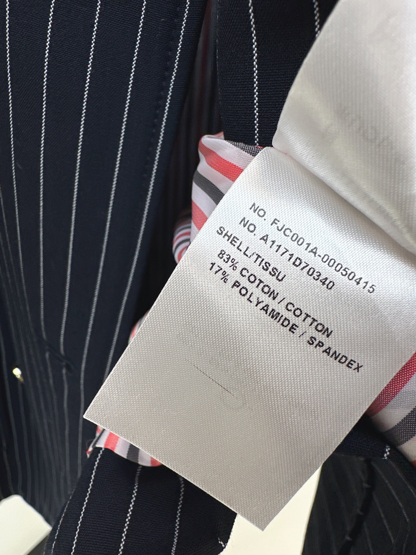 Thom 26fw pinstripe blazer