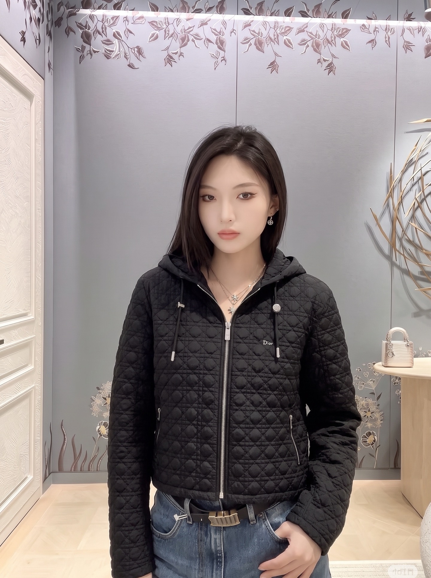 CD 26fw hooded padded jacket