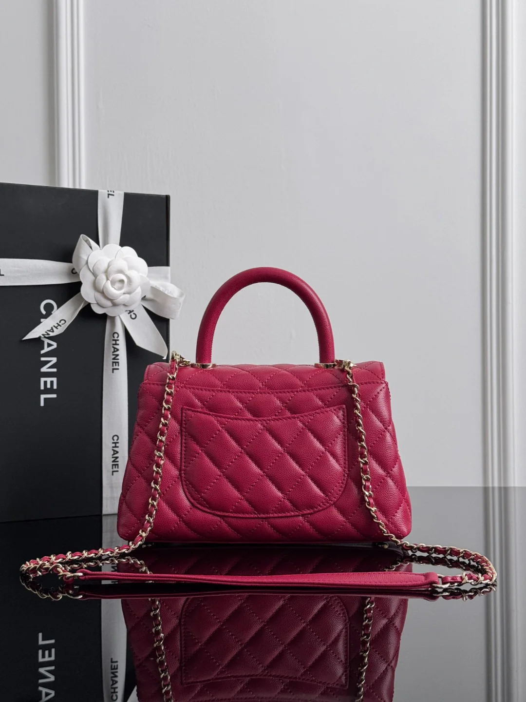 Chan coco handle bag chain shoulder bag