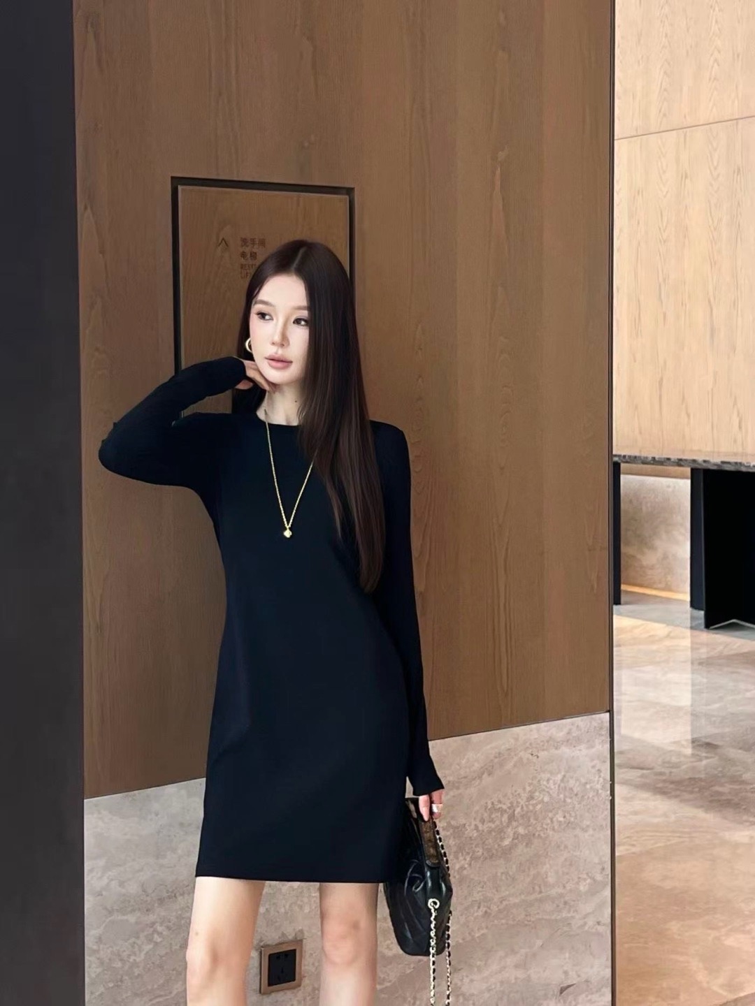 Sain 26fw long sleeve dress
