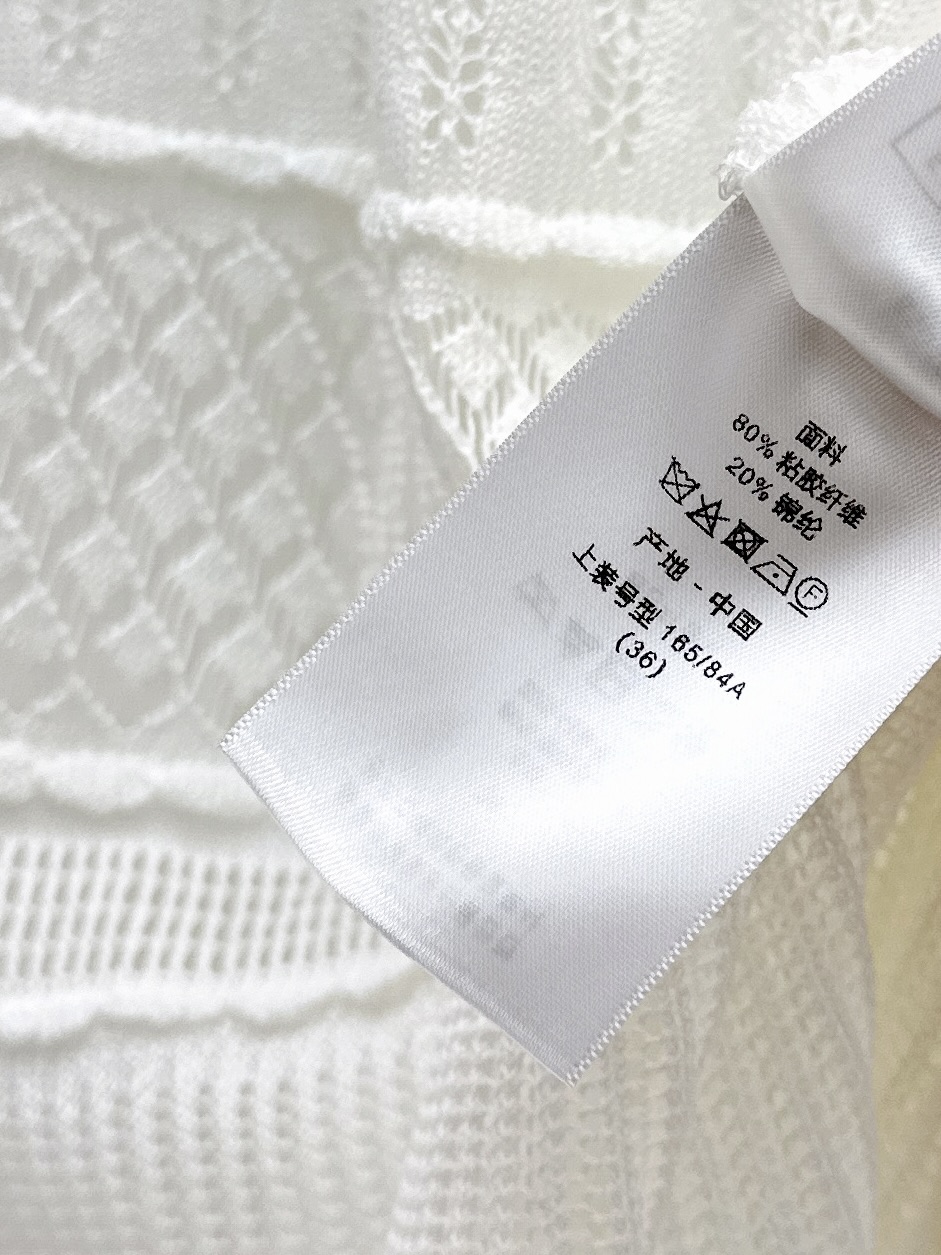CD 26ss hollow knit slip dress