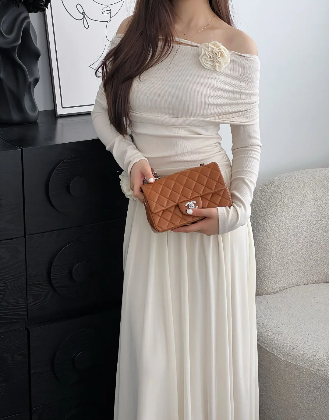 Chan cf20 chain shoulder bag