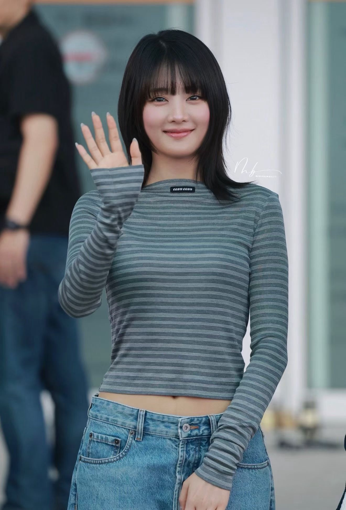 Miu 26fw off shoulder top