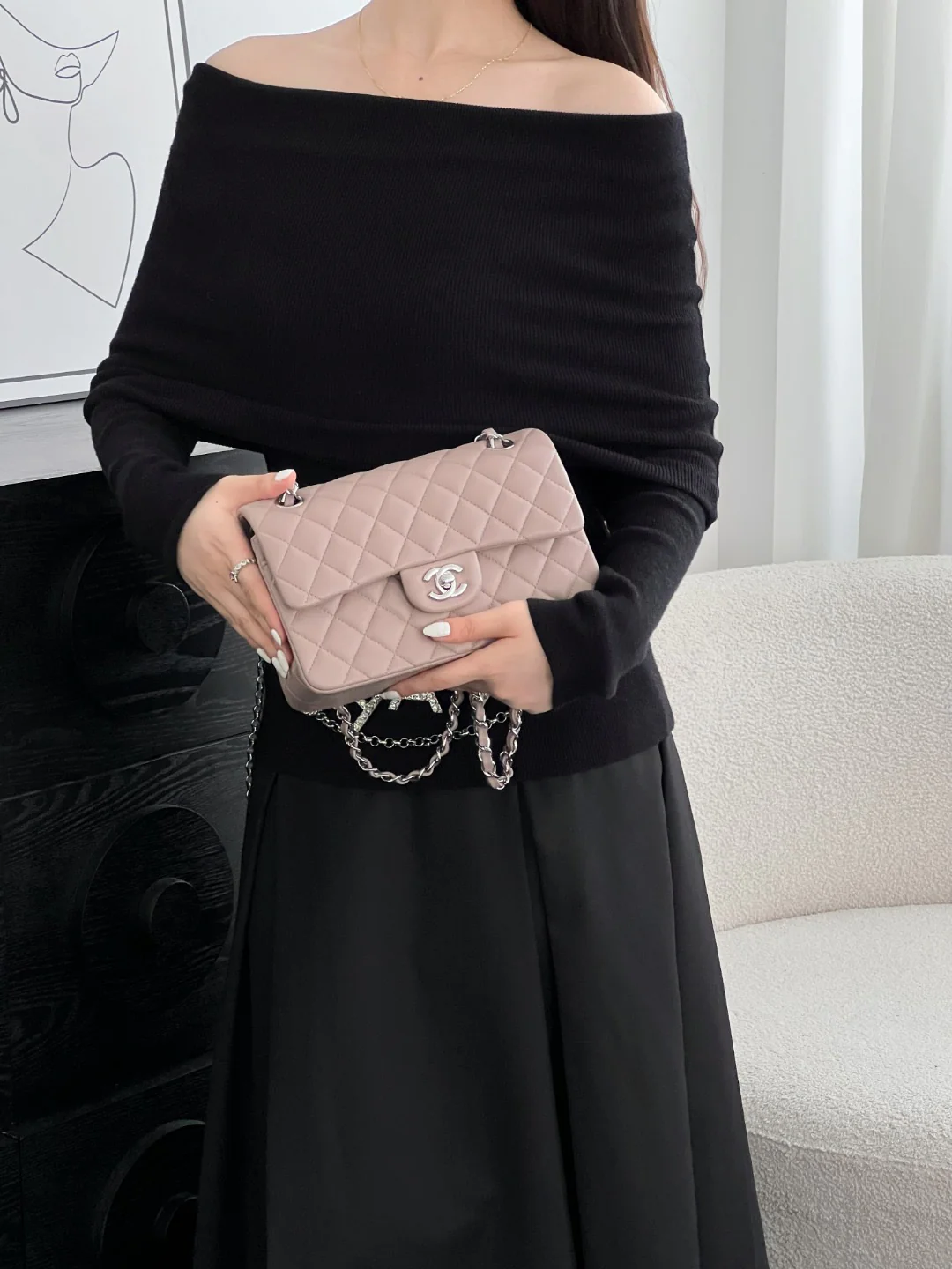 Chan cf23 chain shoulder bag