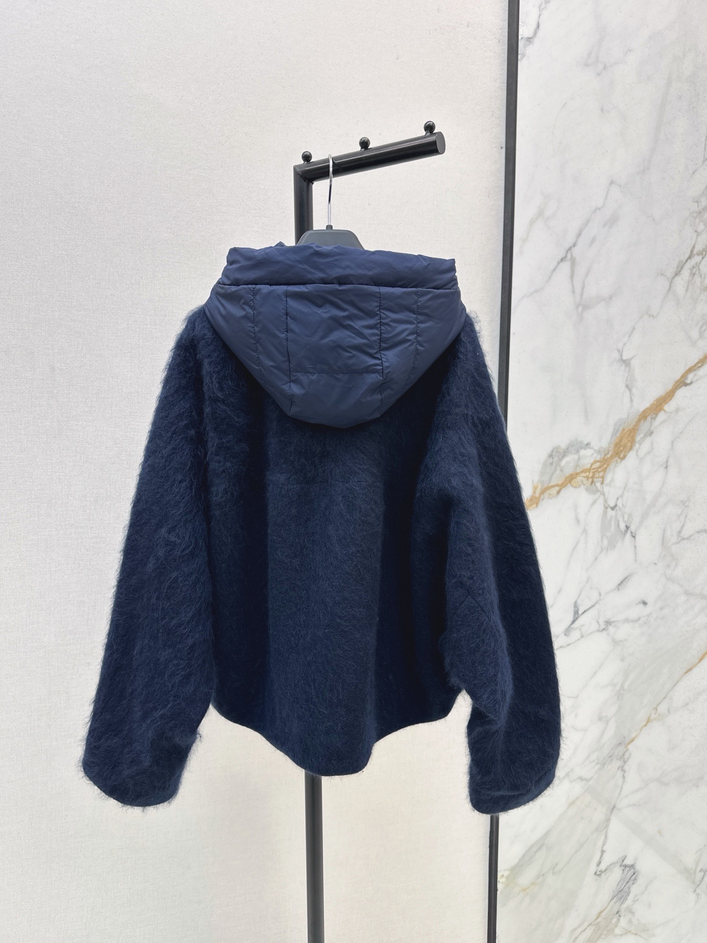 Max 26fw wool hooded jacket