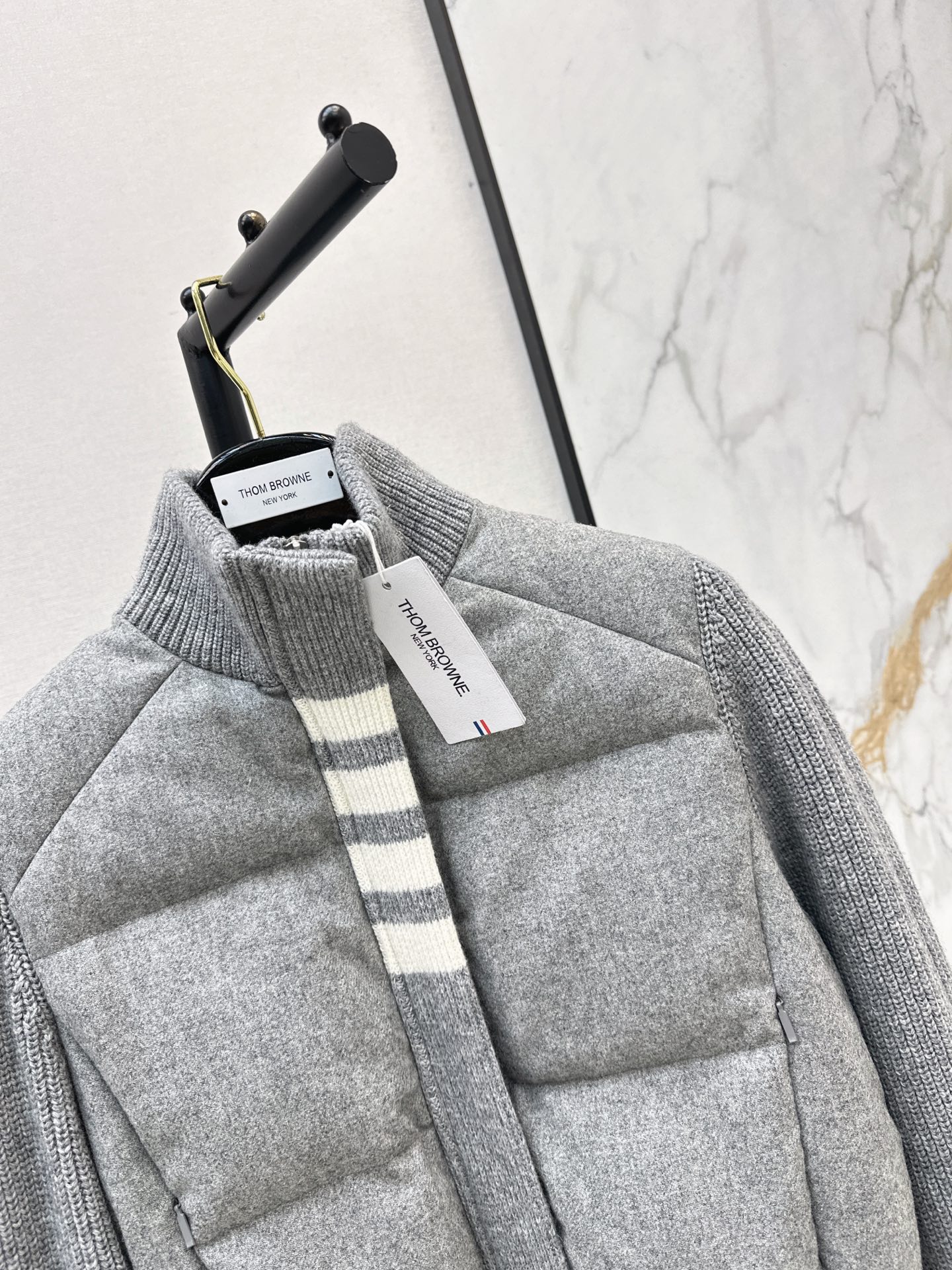 Thom 26fw knit contract down jacket