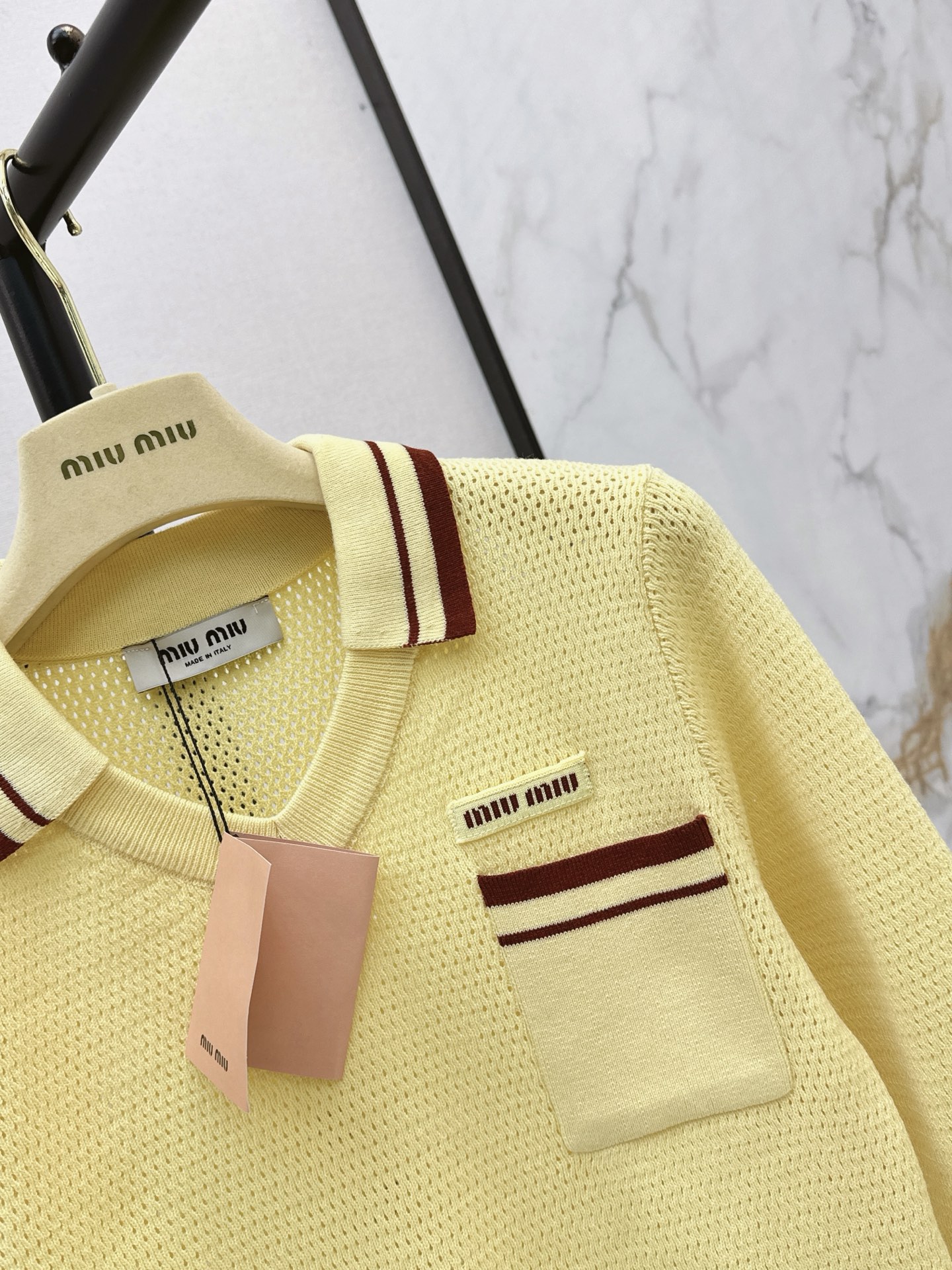 Miu 26fw polo sweater