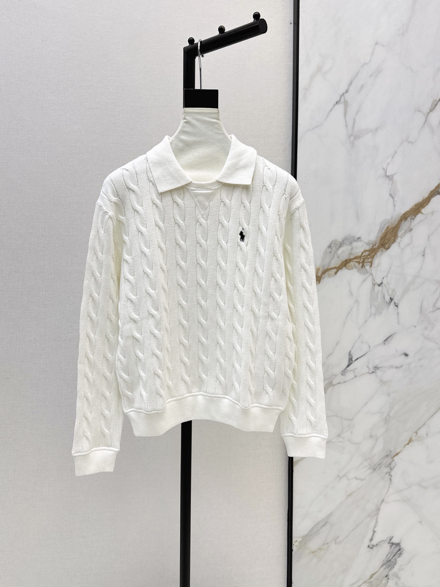 Ralp 26fw cable knit top
