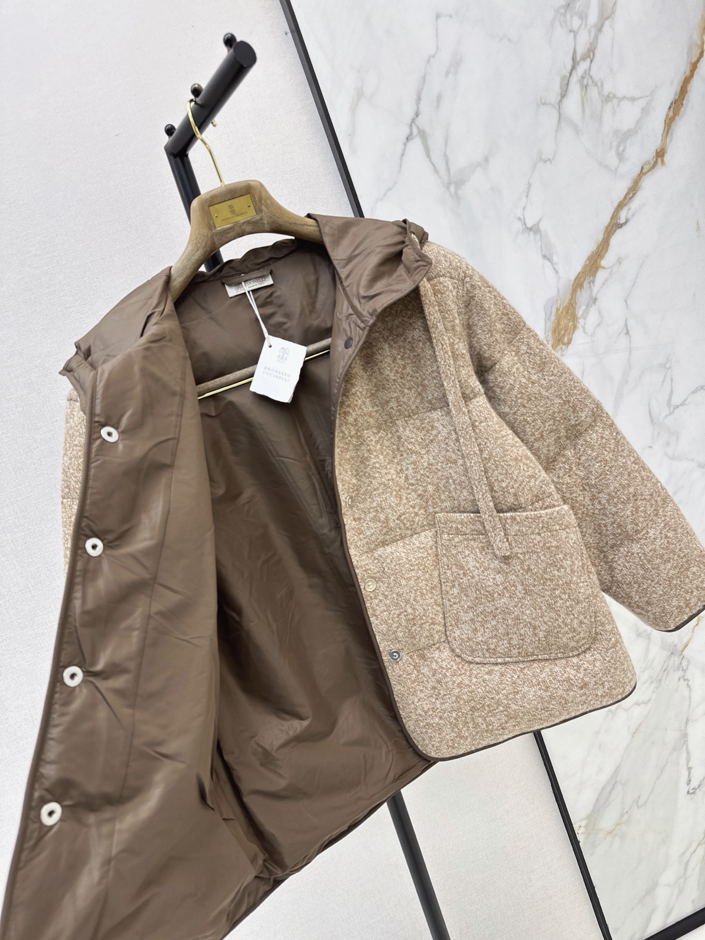 Brun 26fw cashmere down jacket