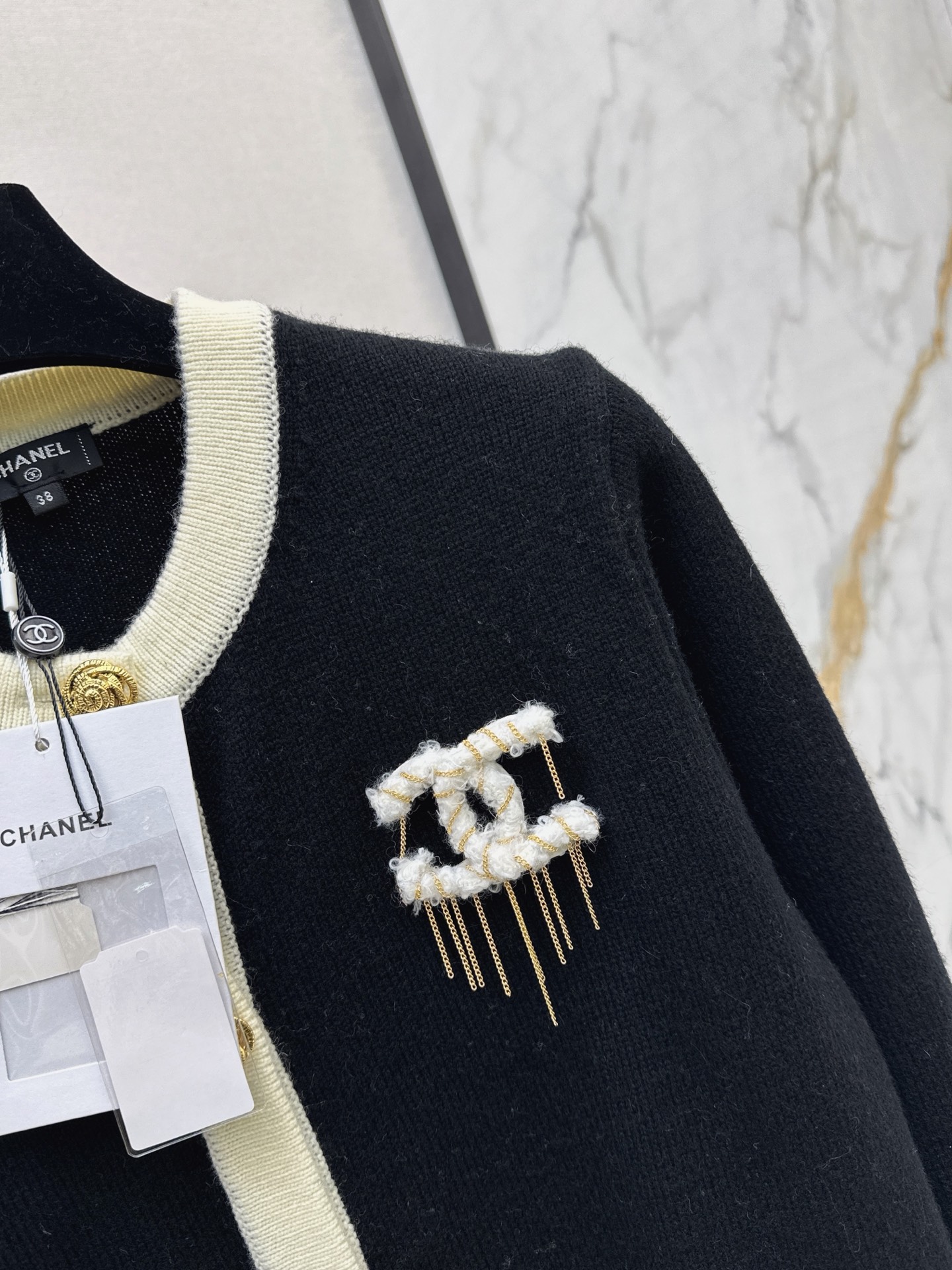 Chan 26fw cashmere knit cardigan