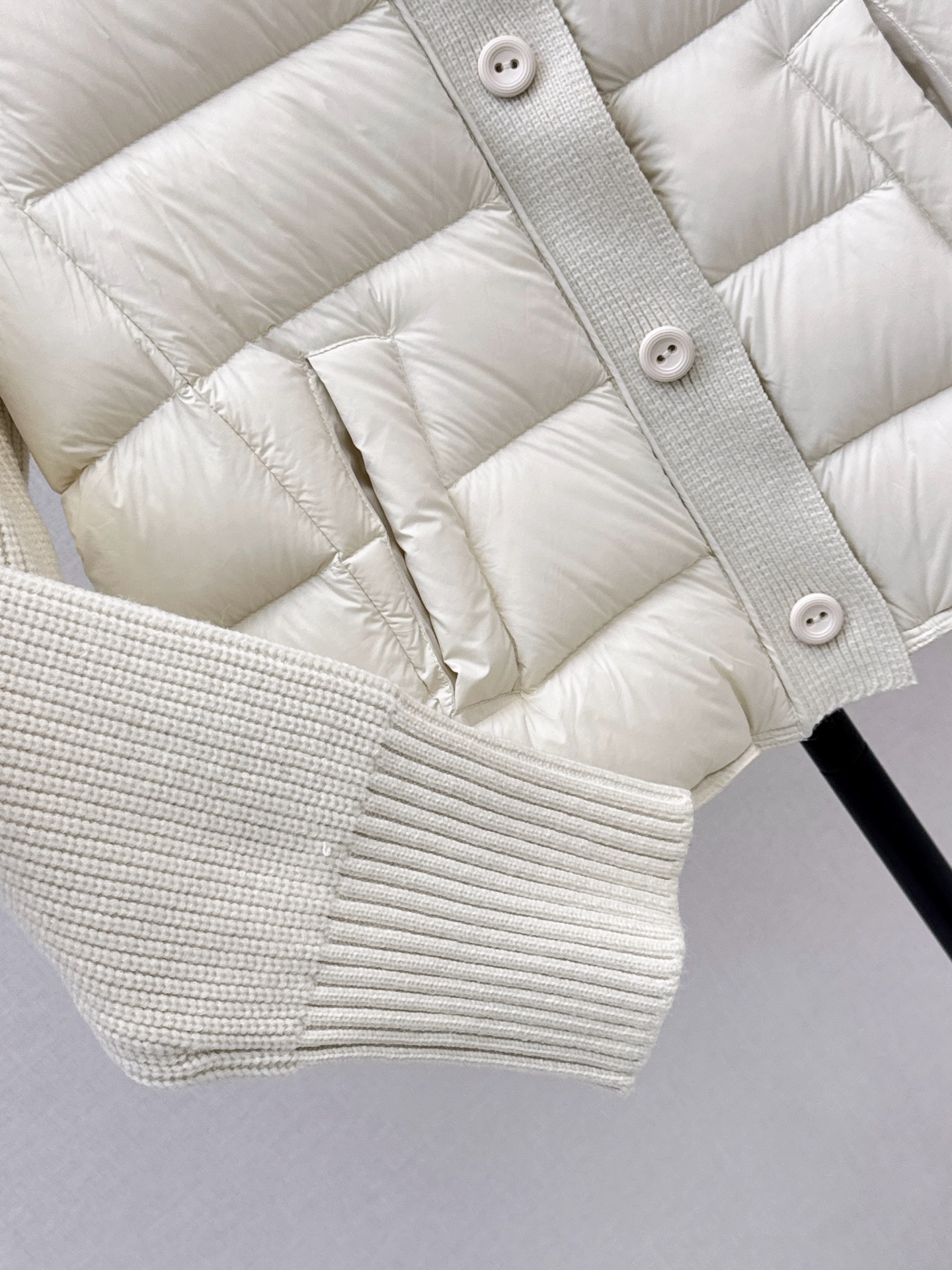 Brun 26fw wool contract down jacket
