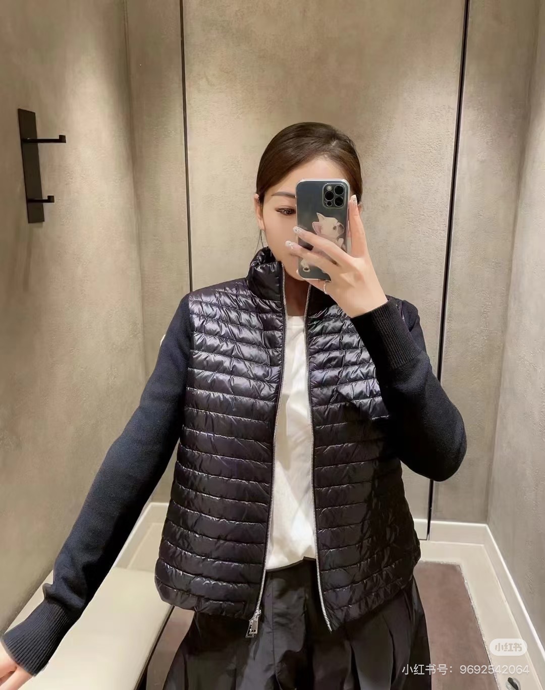 Monc 26fw cropped down jacket