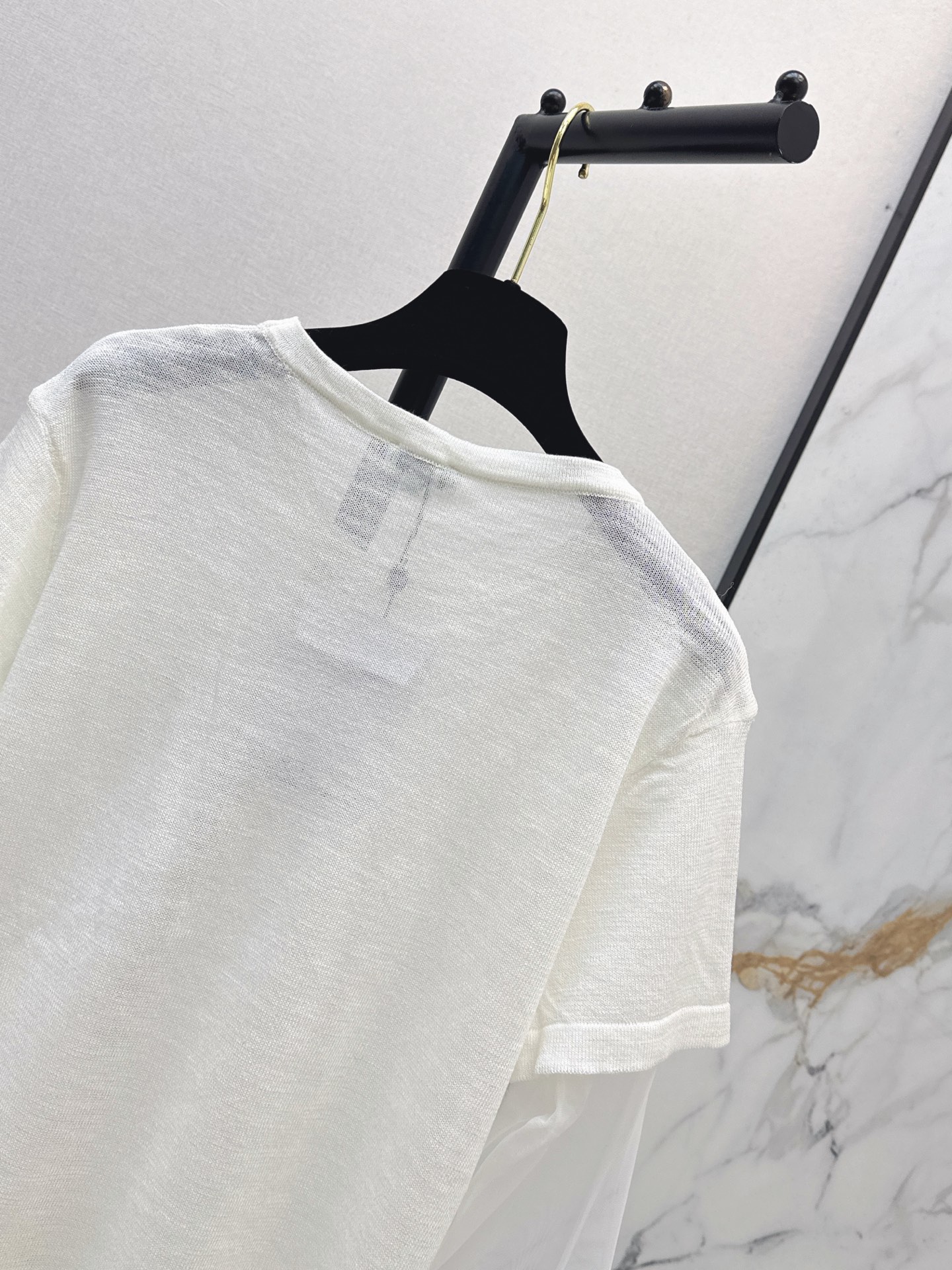 Chan 26ss 2in1 meash knitwear