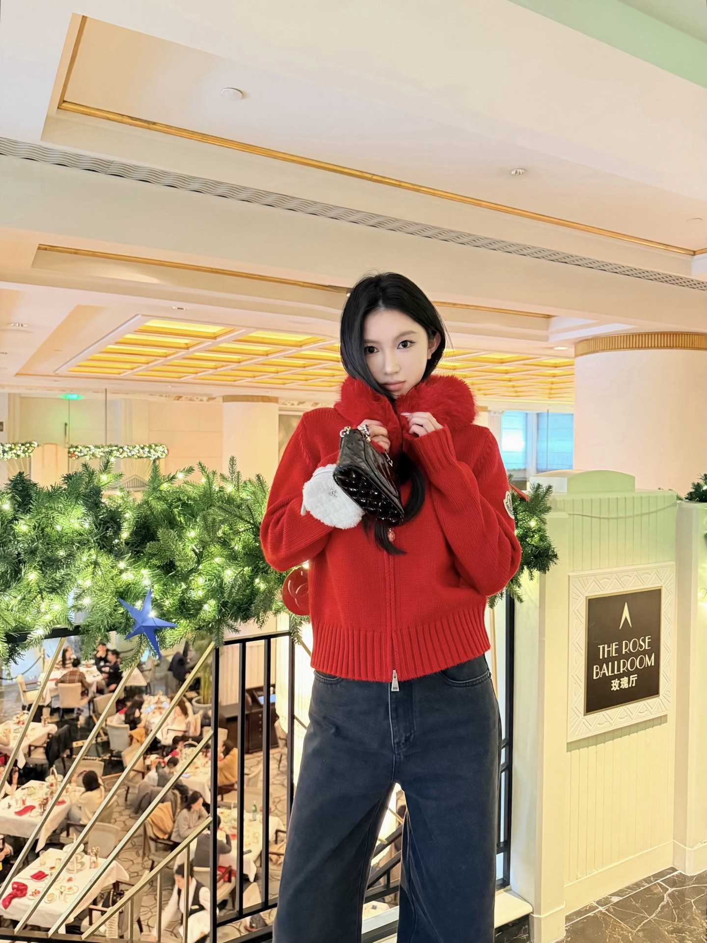 Monc 26fw hooded knit jacket