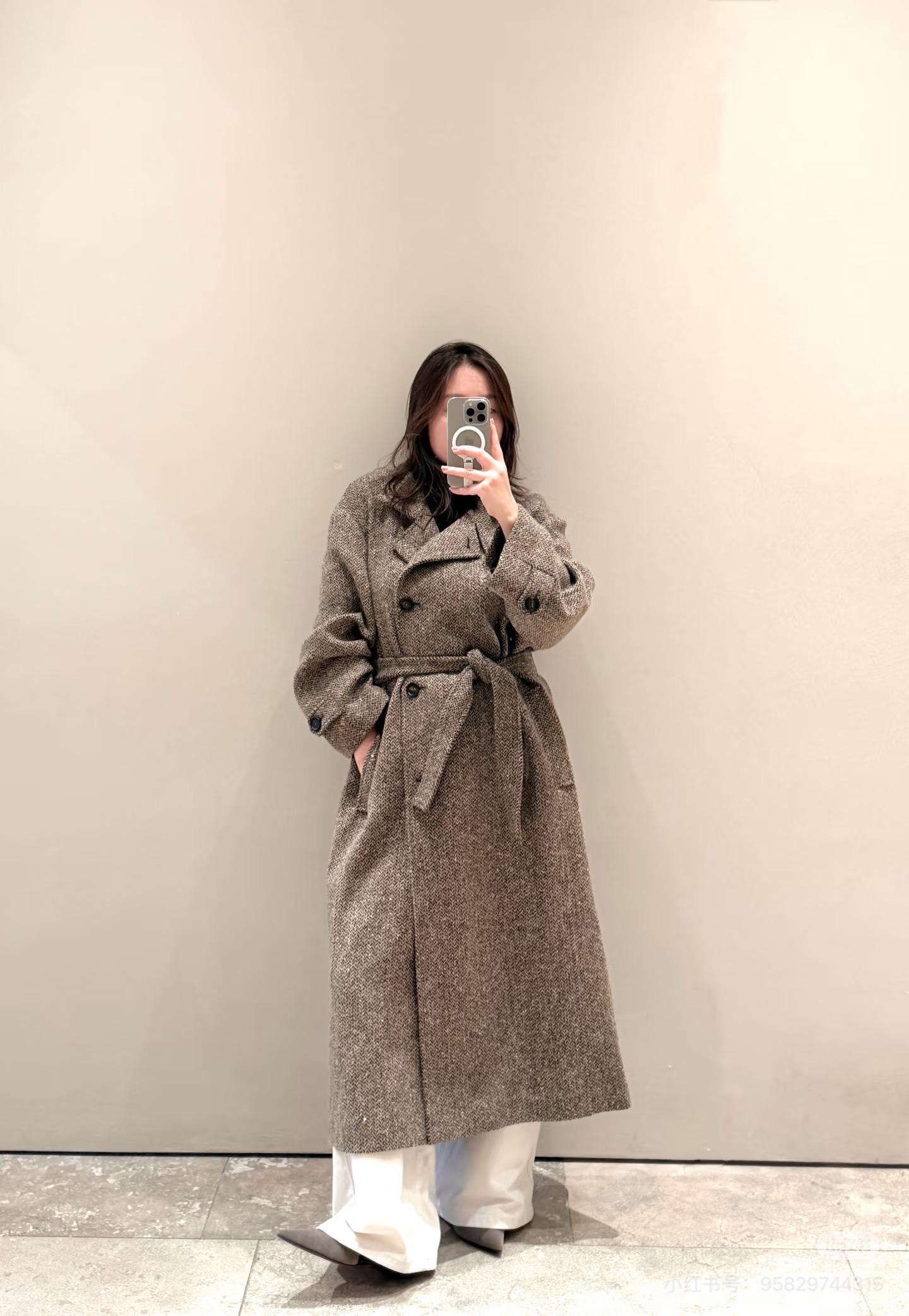 Brun 26fw belted overcoats