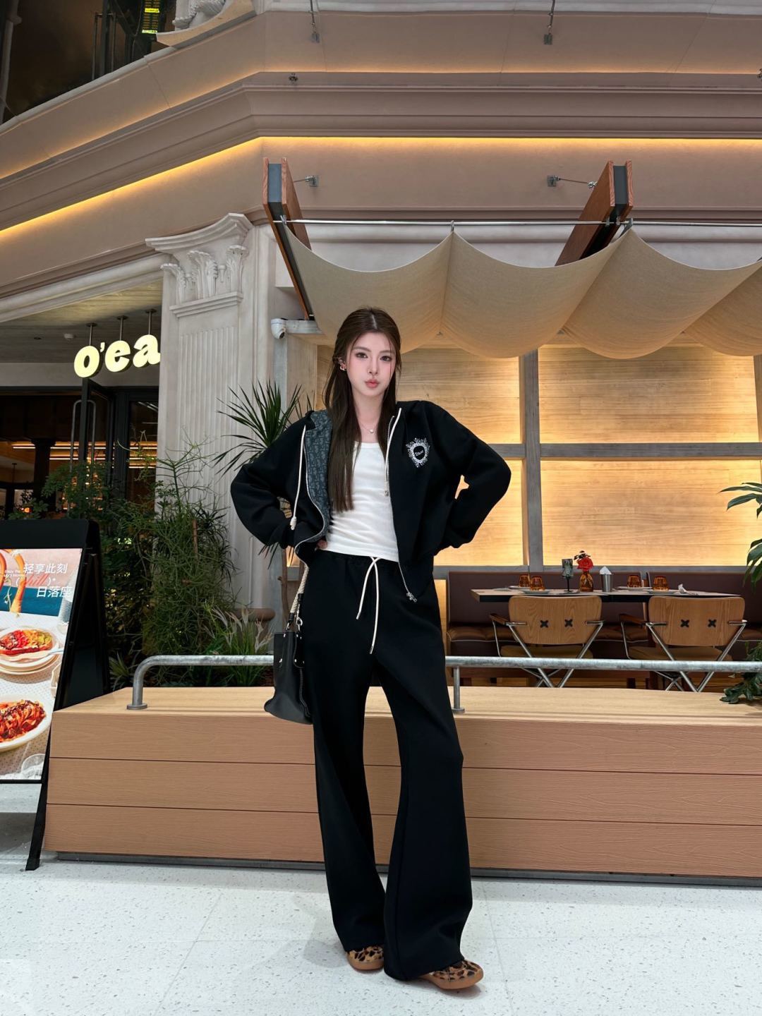 CD 26fw embroidery casual jacket pants sets