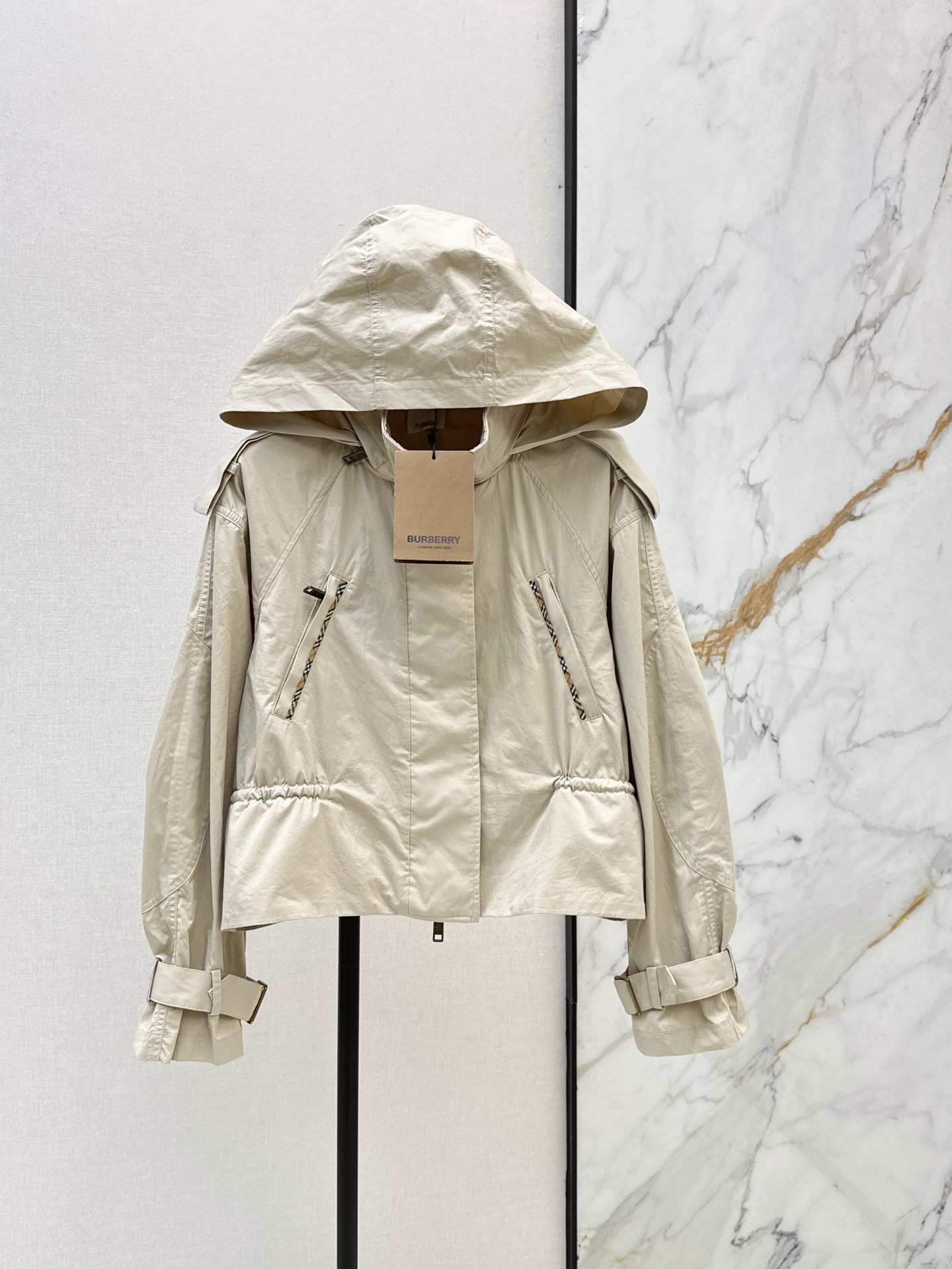 Bur 26fw hooded trench coats