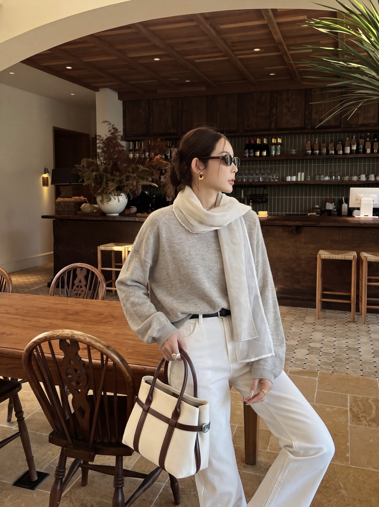 Row 26fw scarf wool knitwear