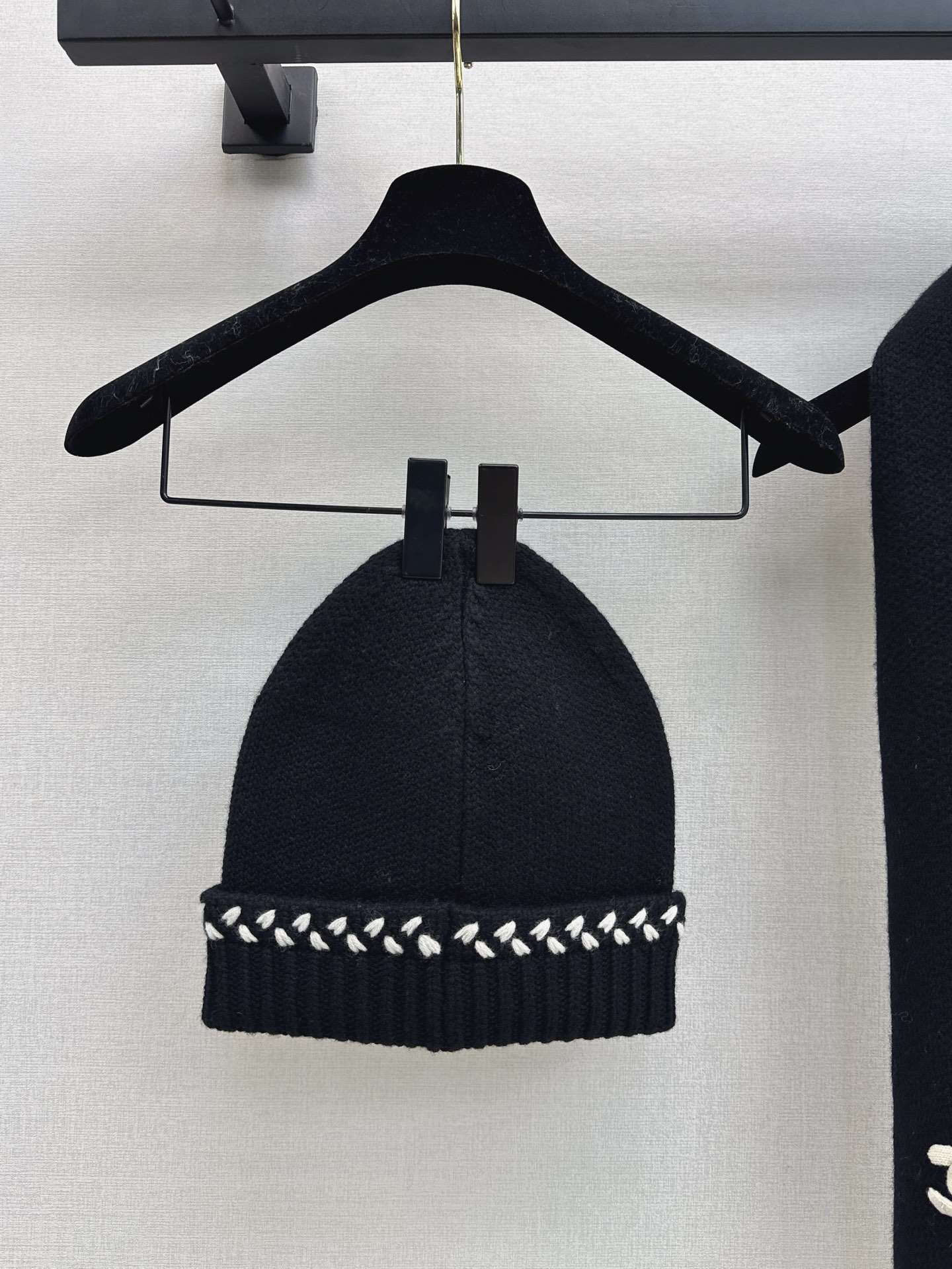 Chan 26fw knit beanie scarf sets