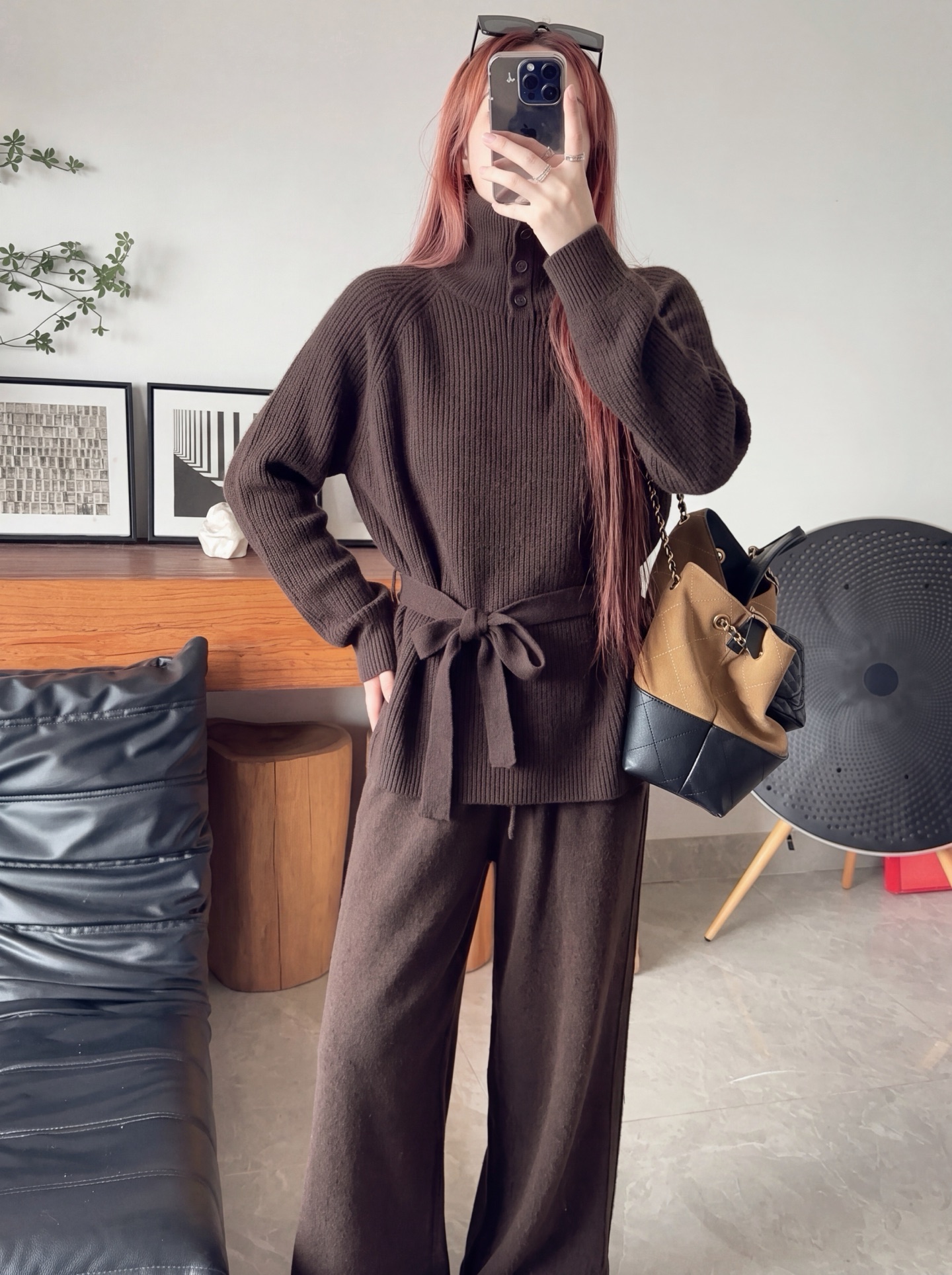 Her 26fw wool sweater pants sets