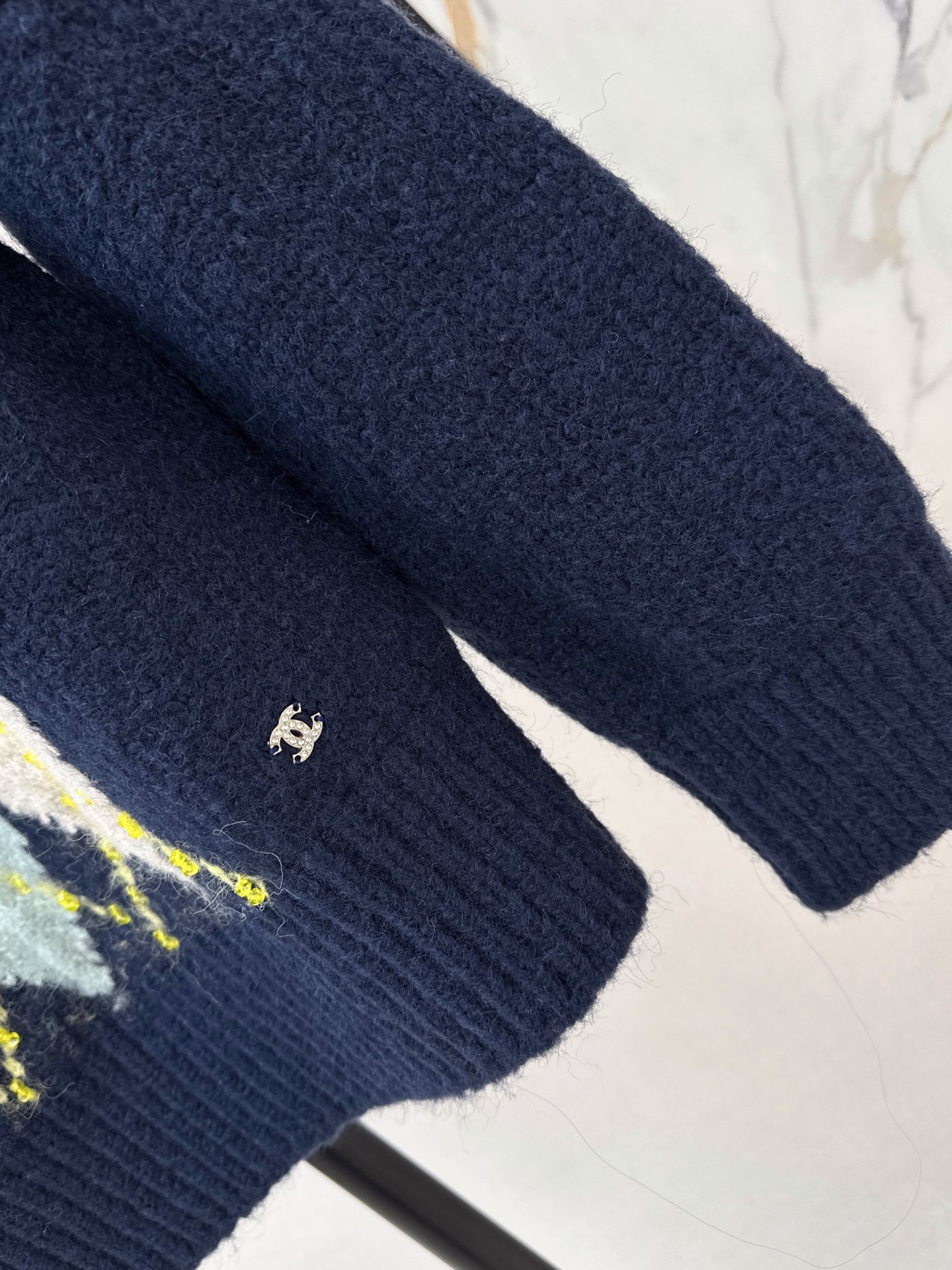 Chan 26fw jacquard knit sweater