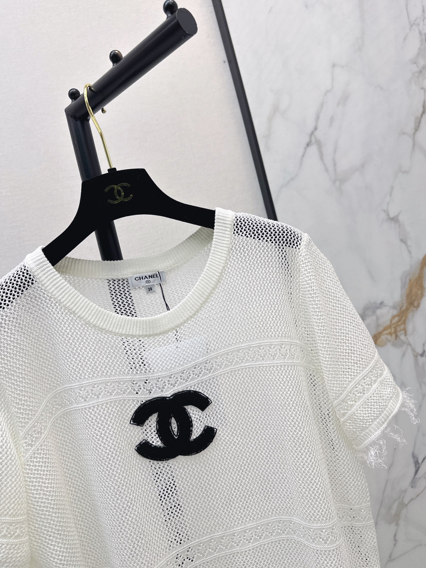 Chan 26fw hollow knitwear
