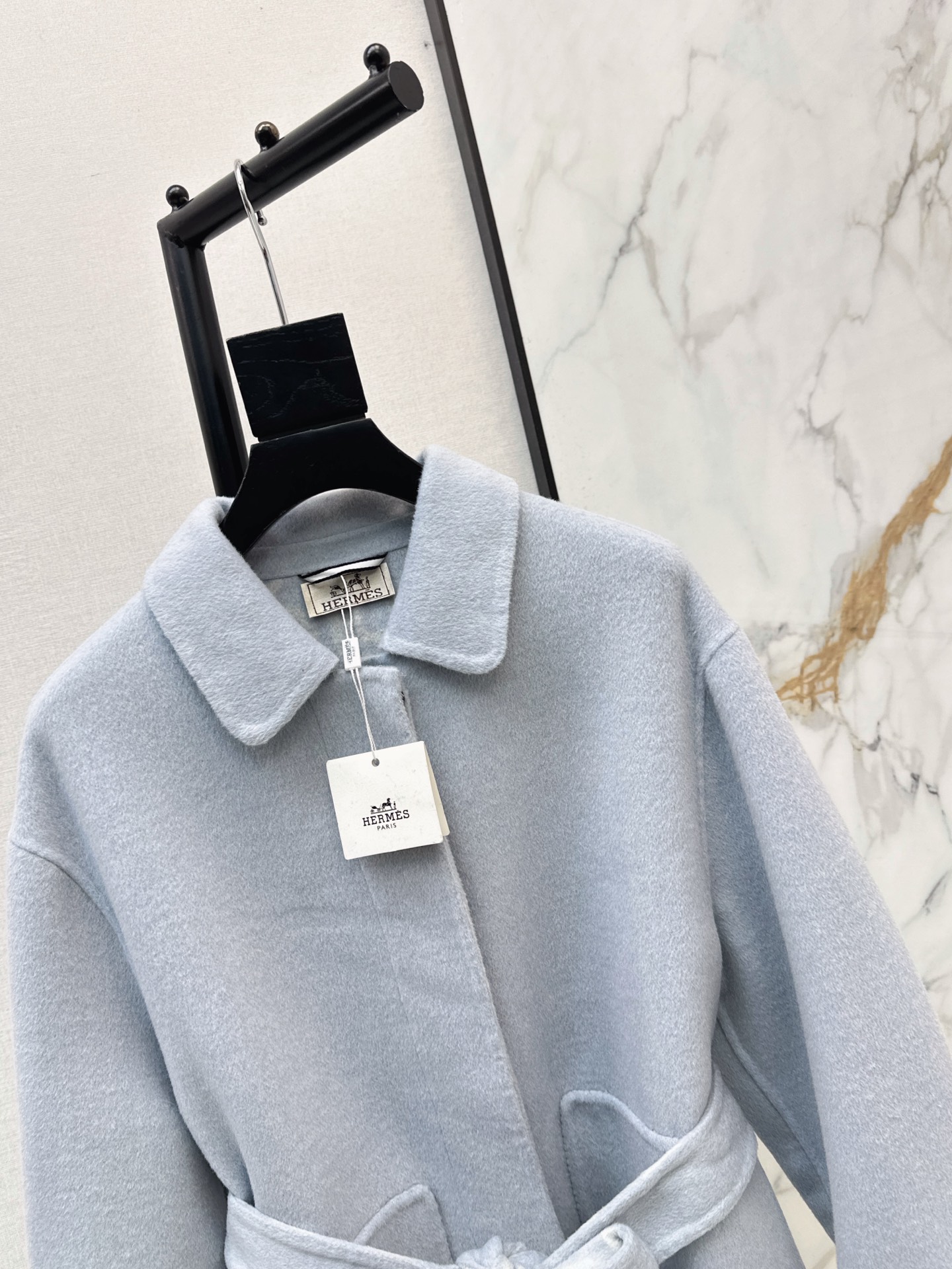 Her 26fw cashmere belted overcoats