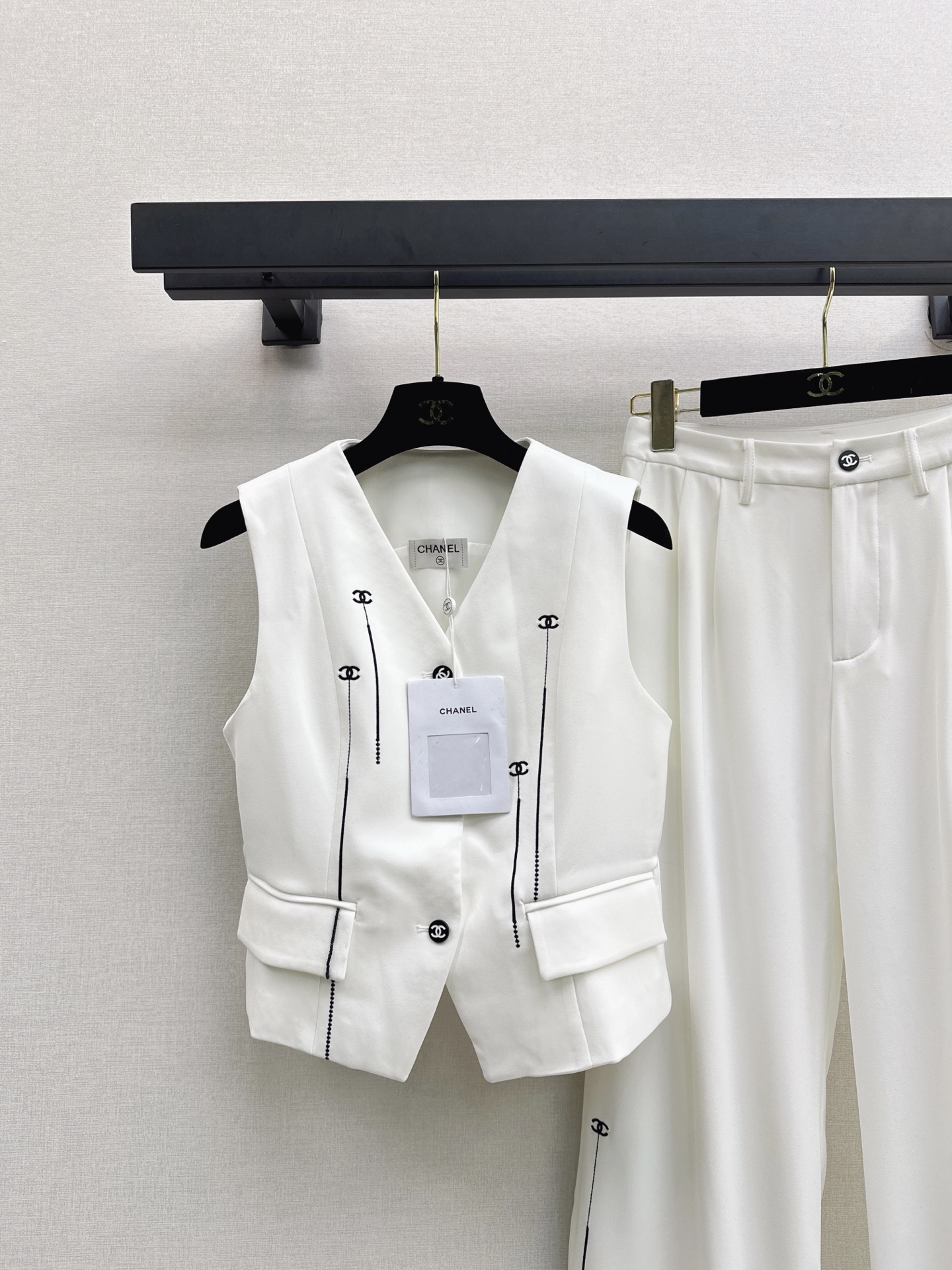 Chan 26fw vest pants sets